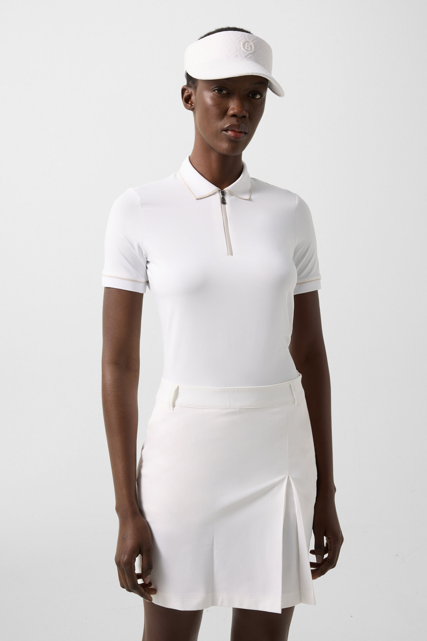 Caren functional short-sleeved top White