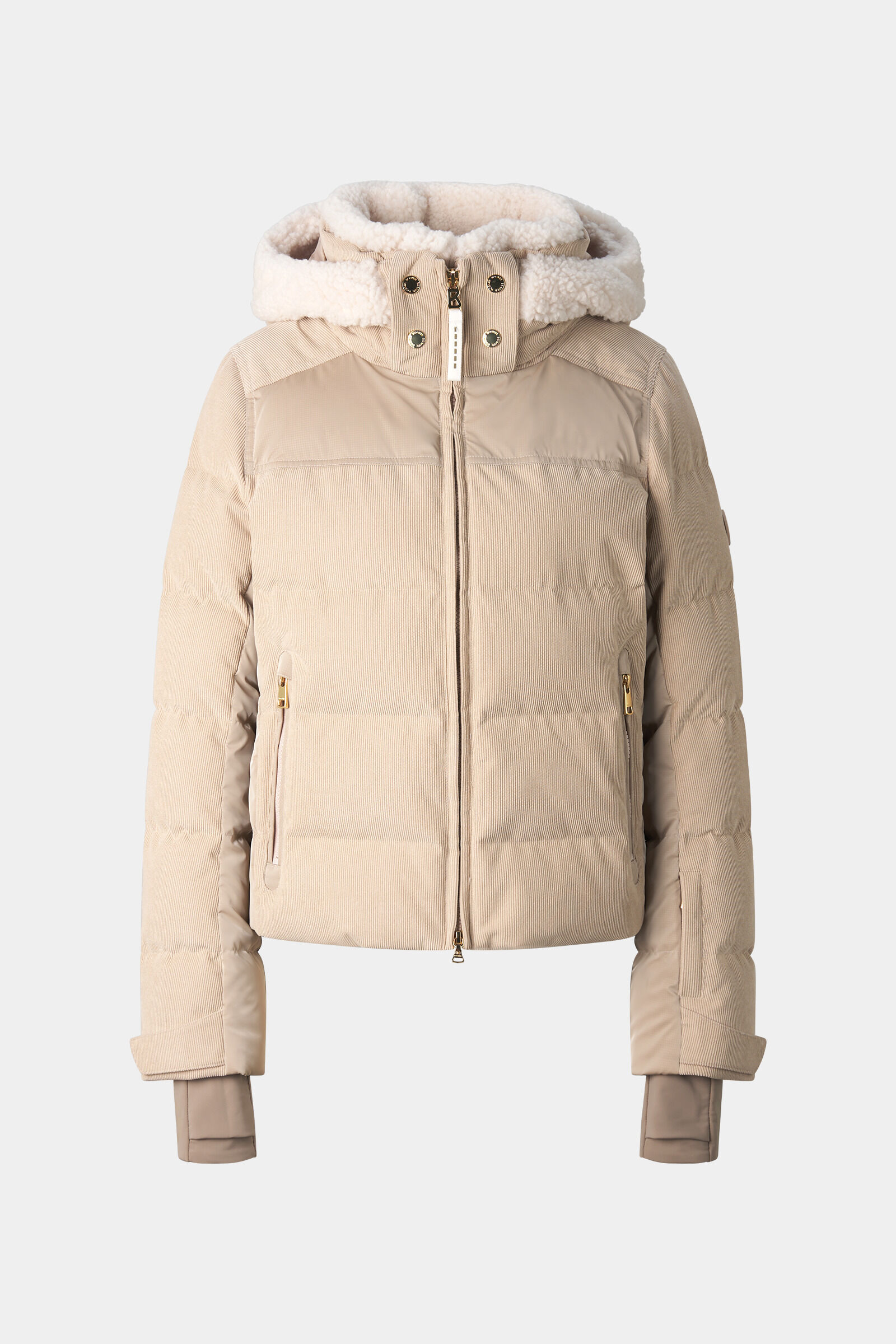 Cord-Ski-Daunenjacke Minu Camel
