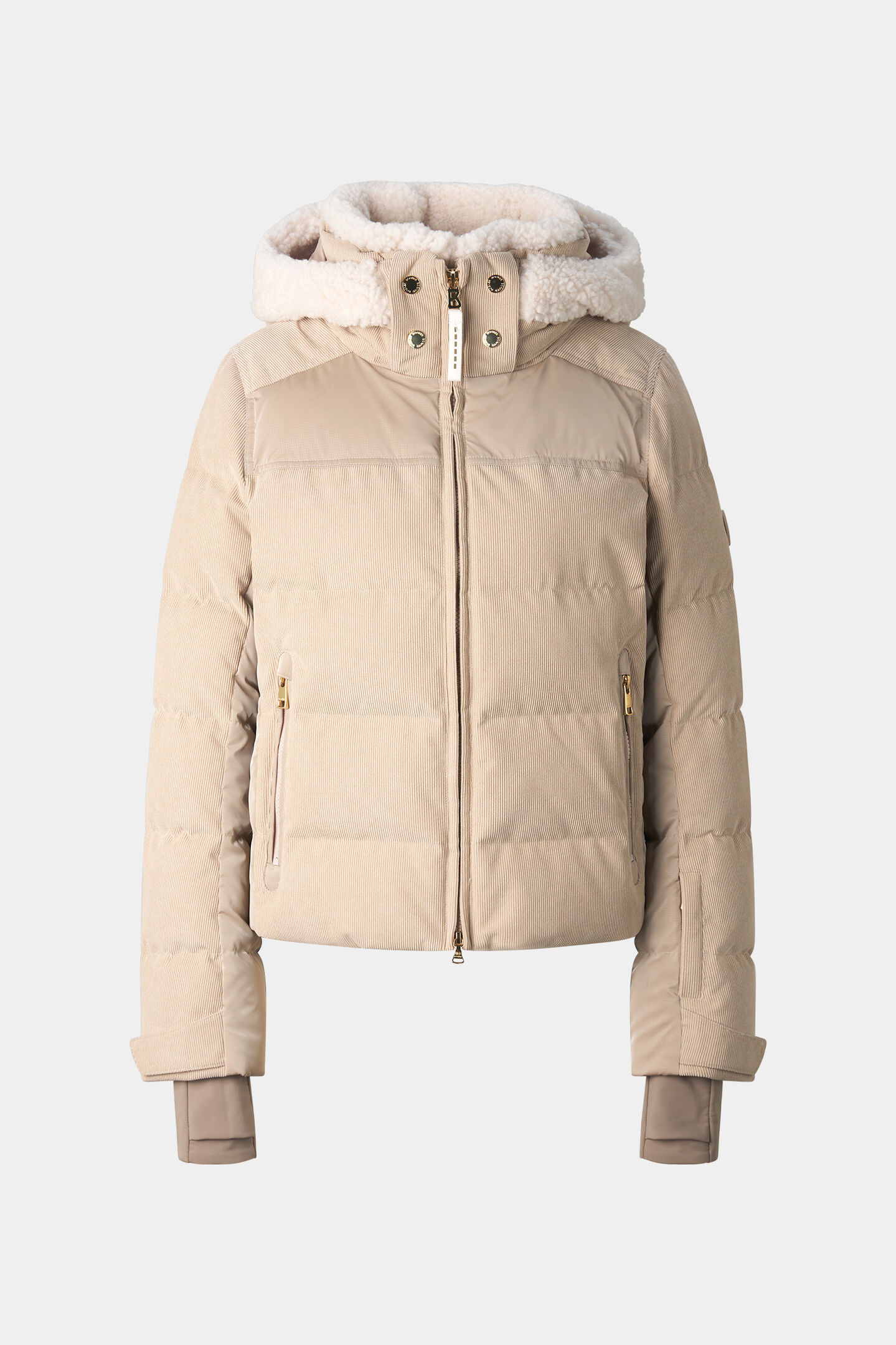 Minu Cord Down Ski Jacket Camel
