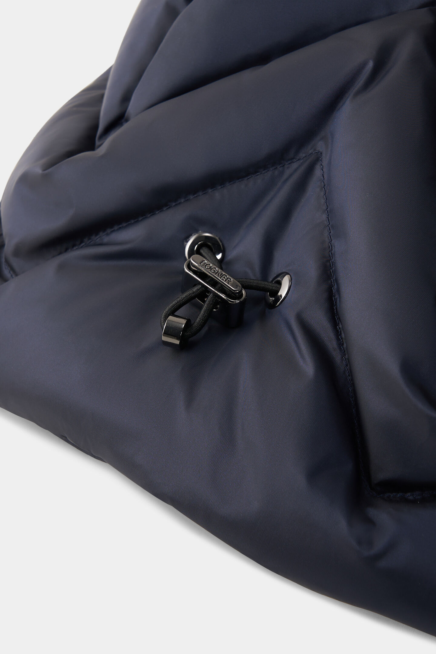 Daunen-Fliegermütze Dwight Navy-Blau