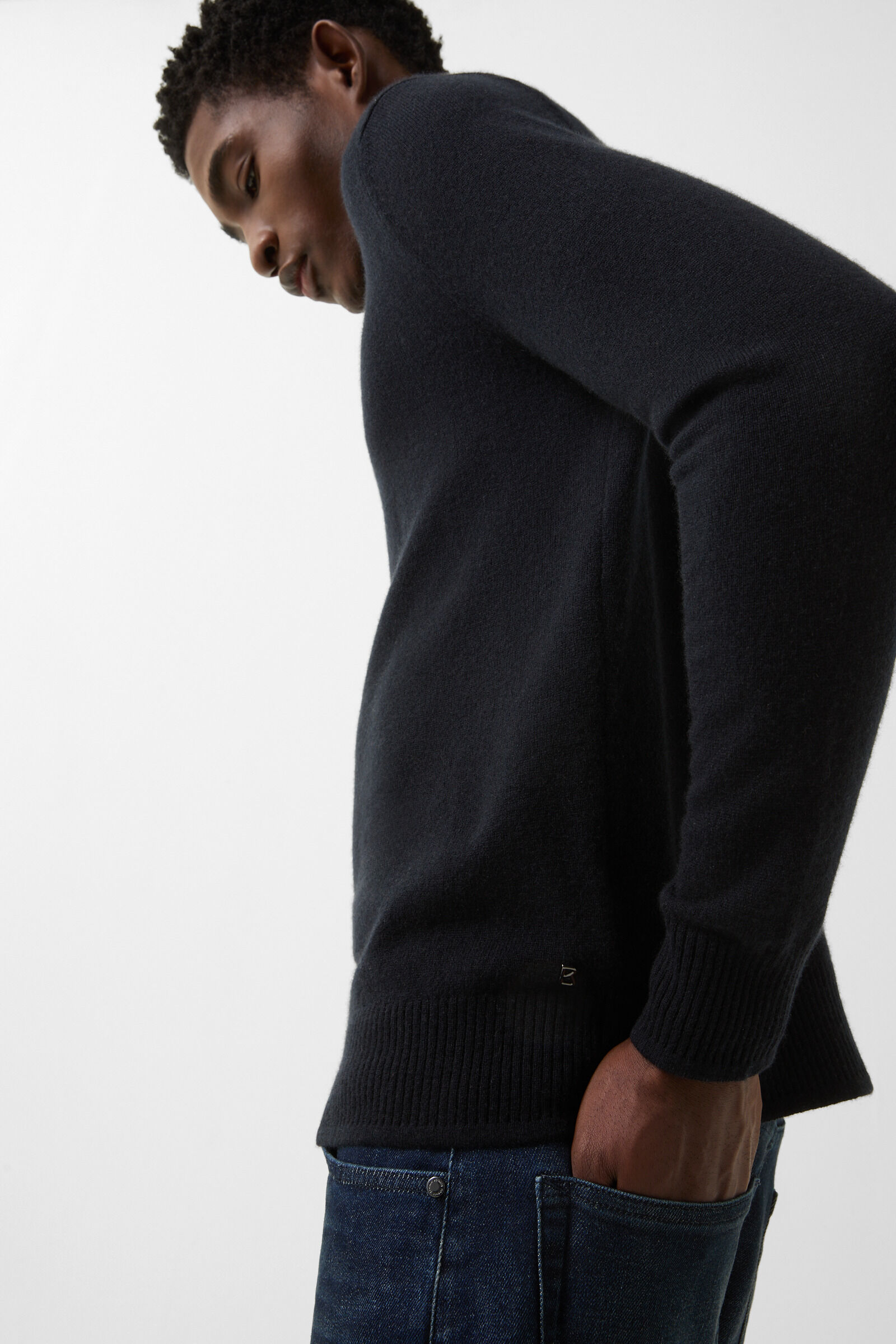 Brendon cashmere jumper Navy blue