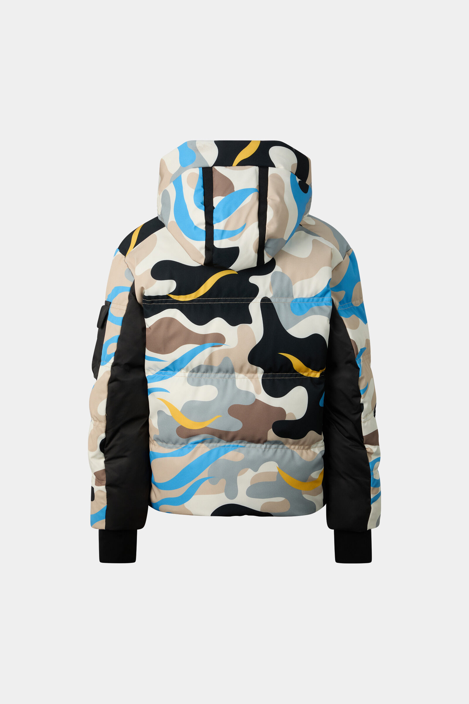 Pablo Children's Down Ski Jacket Beige/Blue/Black