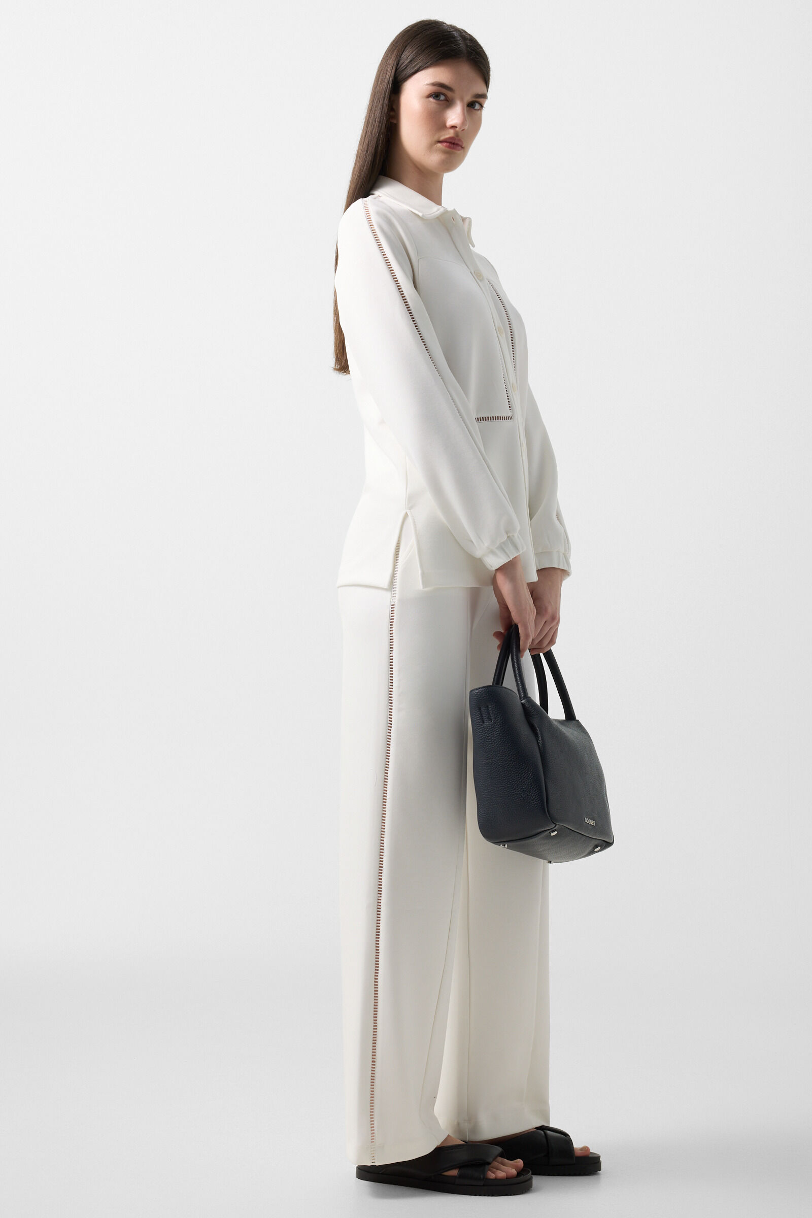 Raquel jersey overshirt Off-White