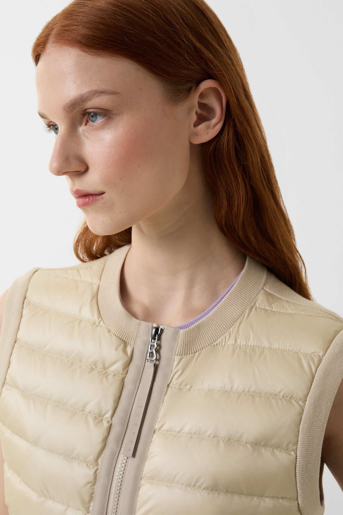 Hybrid-Strickweste Zira Sand