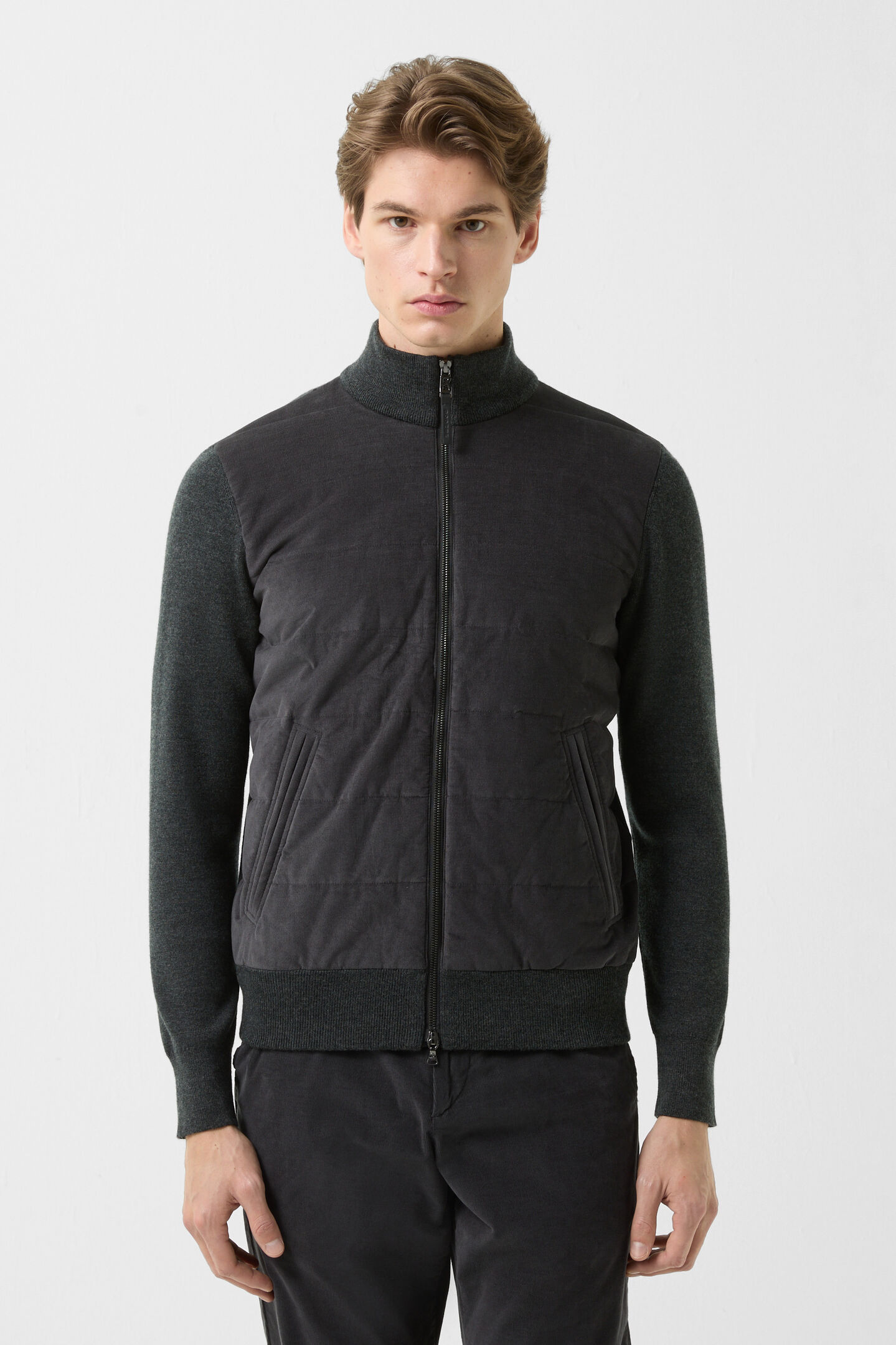 Zisco hybrid knit jacket Anthracite