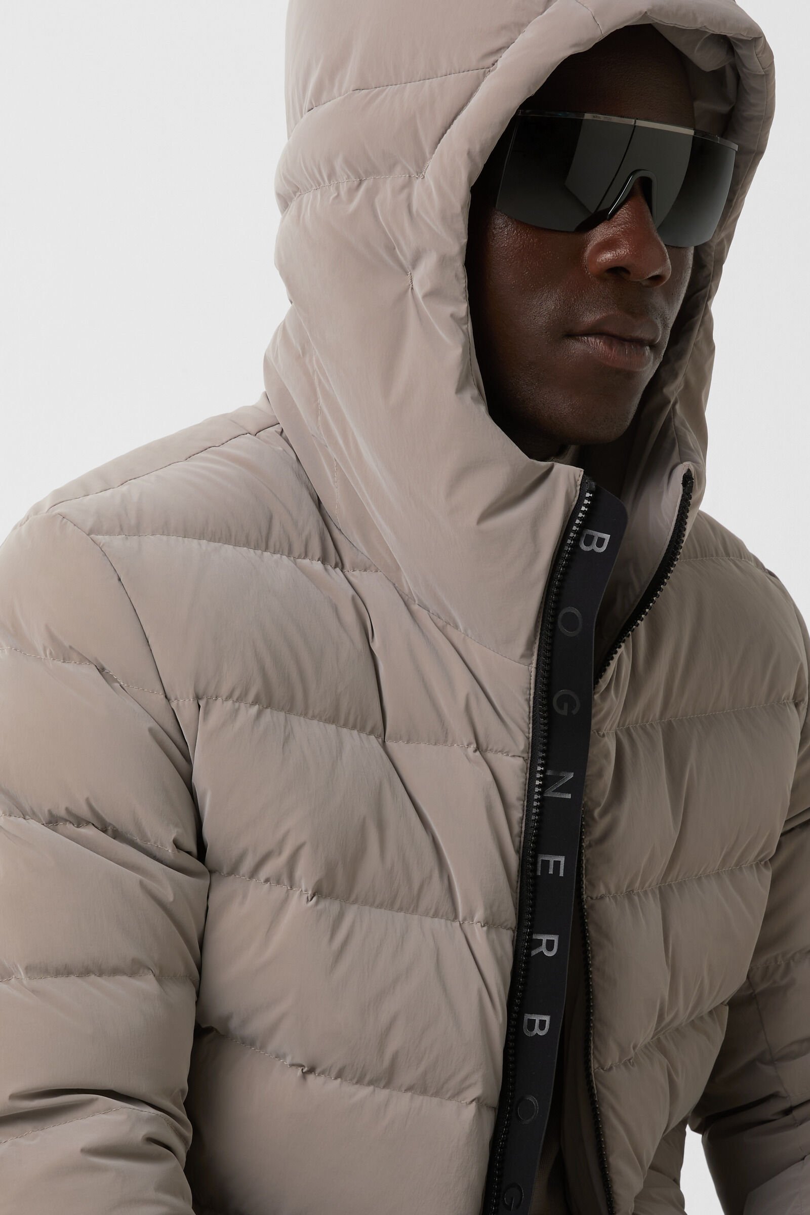 Hugh down jacket Greige