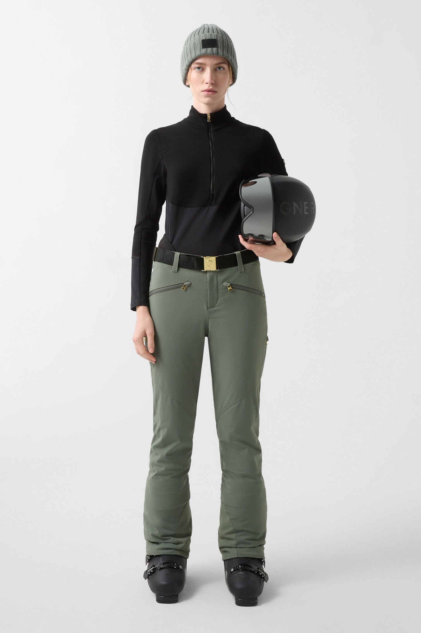 Pantalon de ski Ilka Vert olive