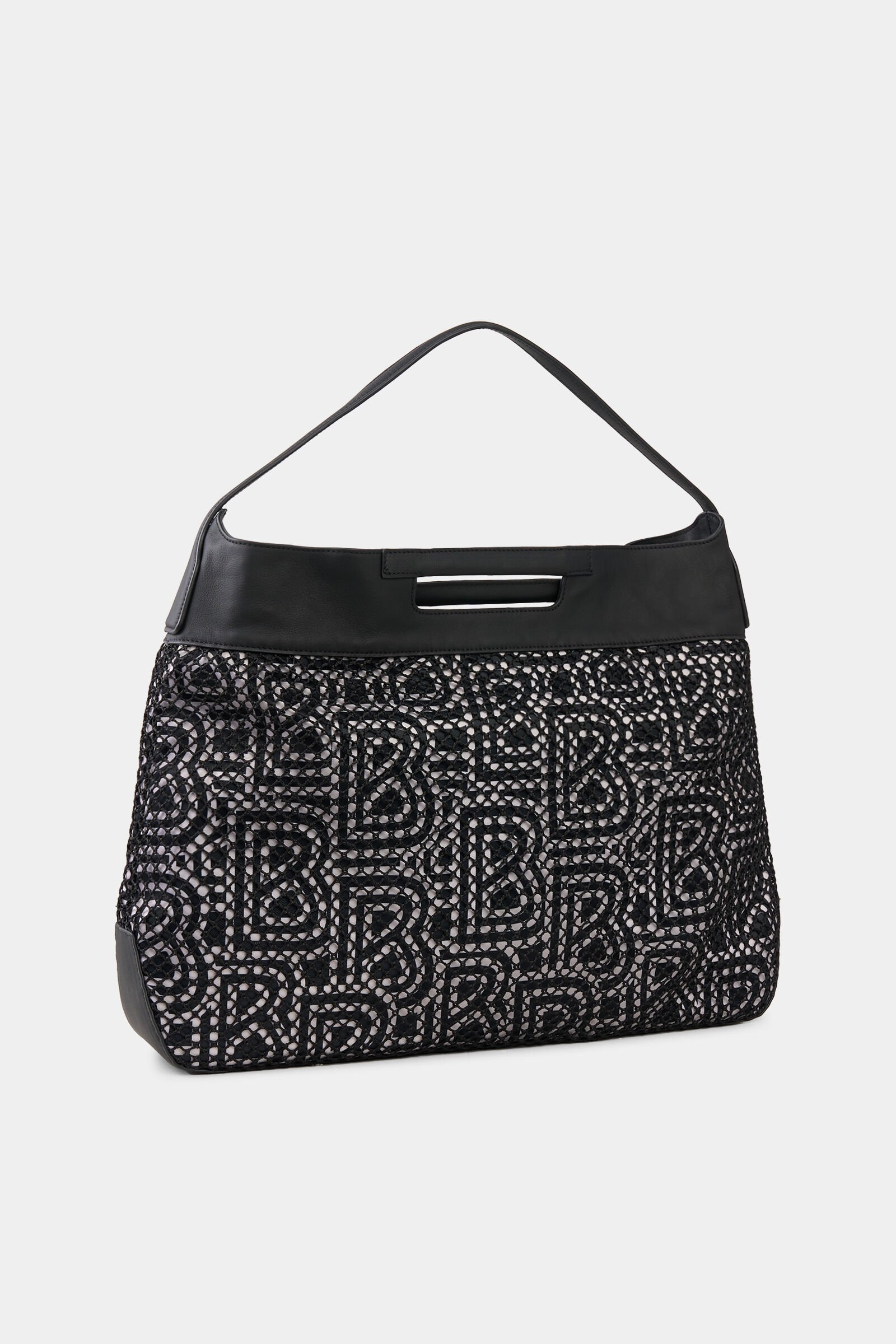 Handtasche Walensee Mable Schwarz/Off-White