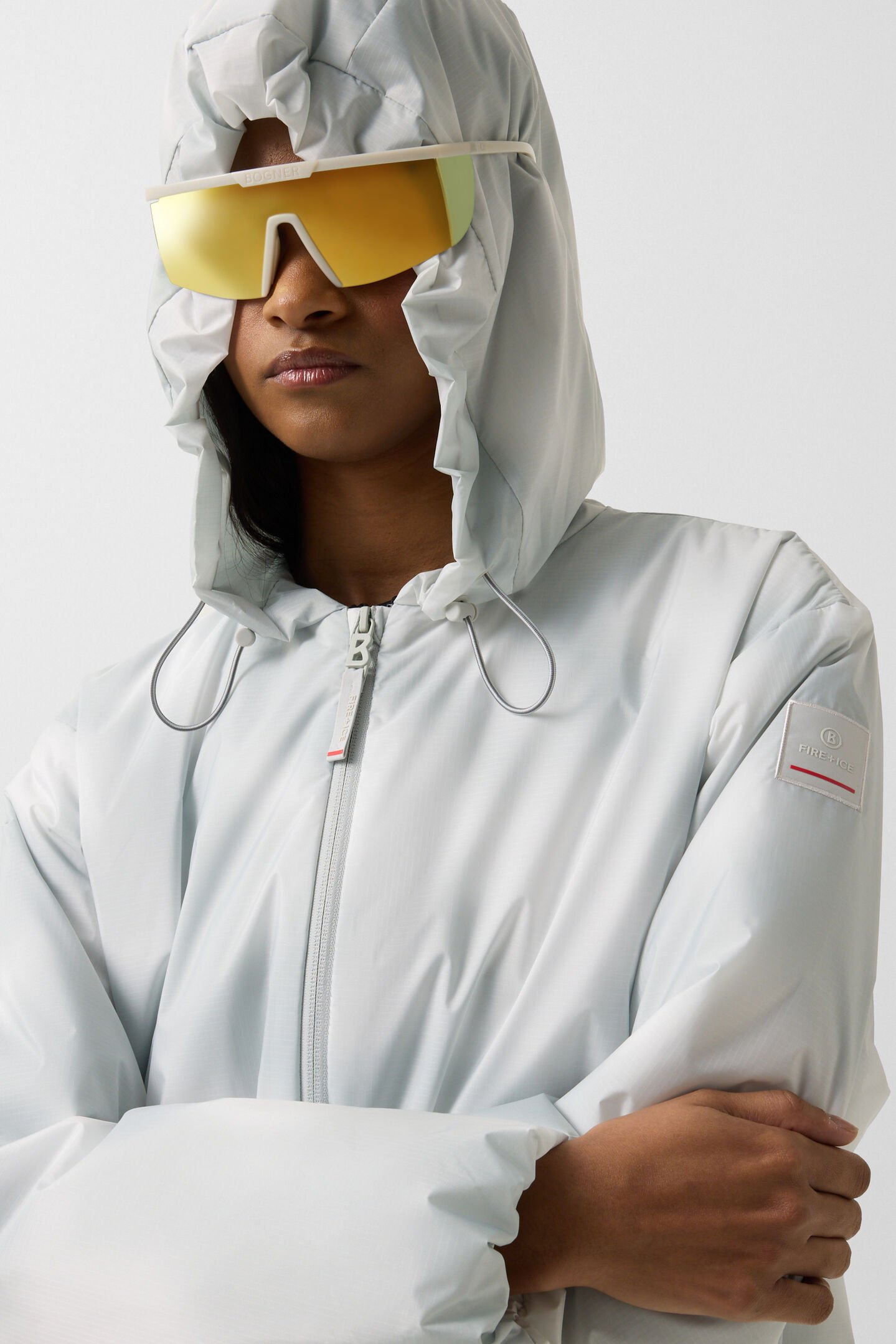 Yadira functional jacket Light grey/off-white