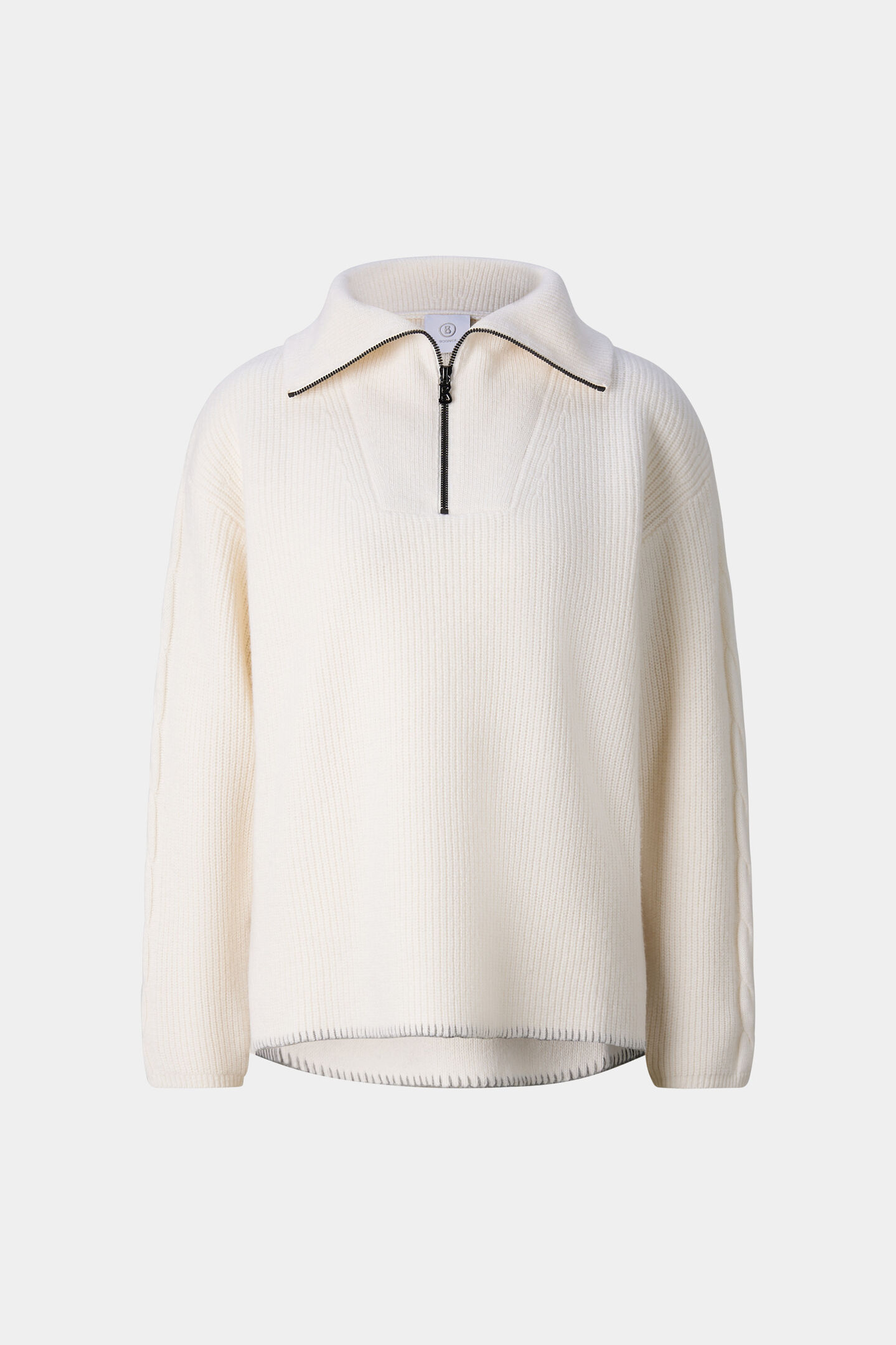 Larissa Virgin Wool Troyer Off-White
