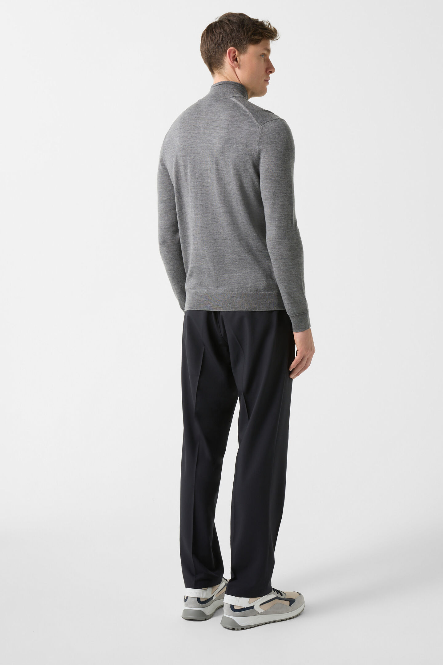 Ouri Half-zippered sweater Gray