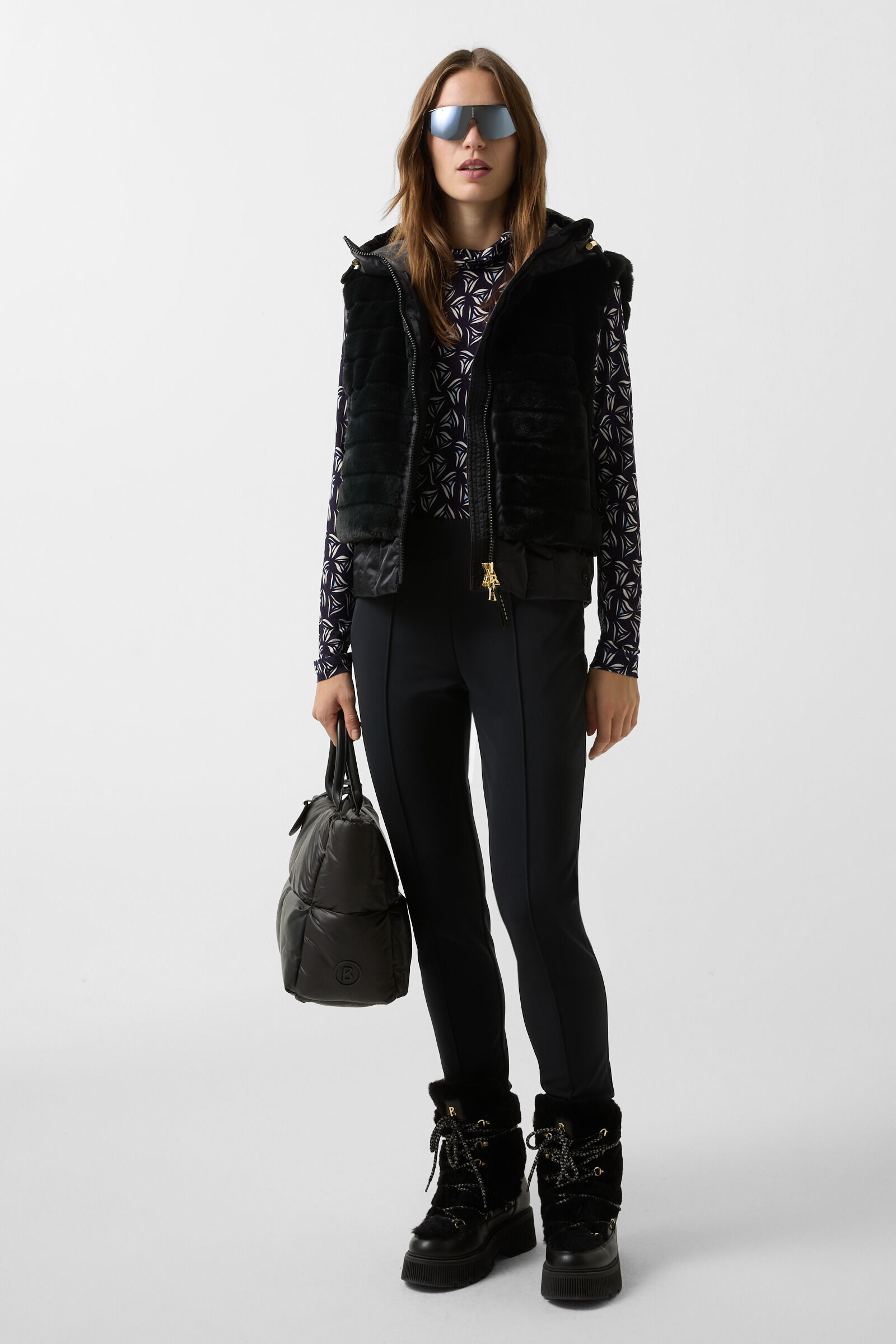 Andriana longsleeve Navy blue/white