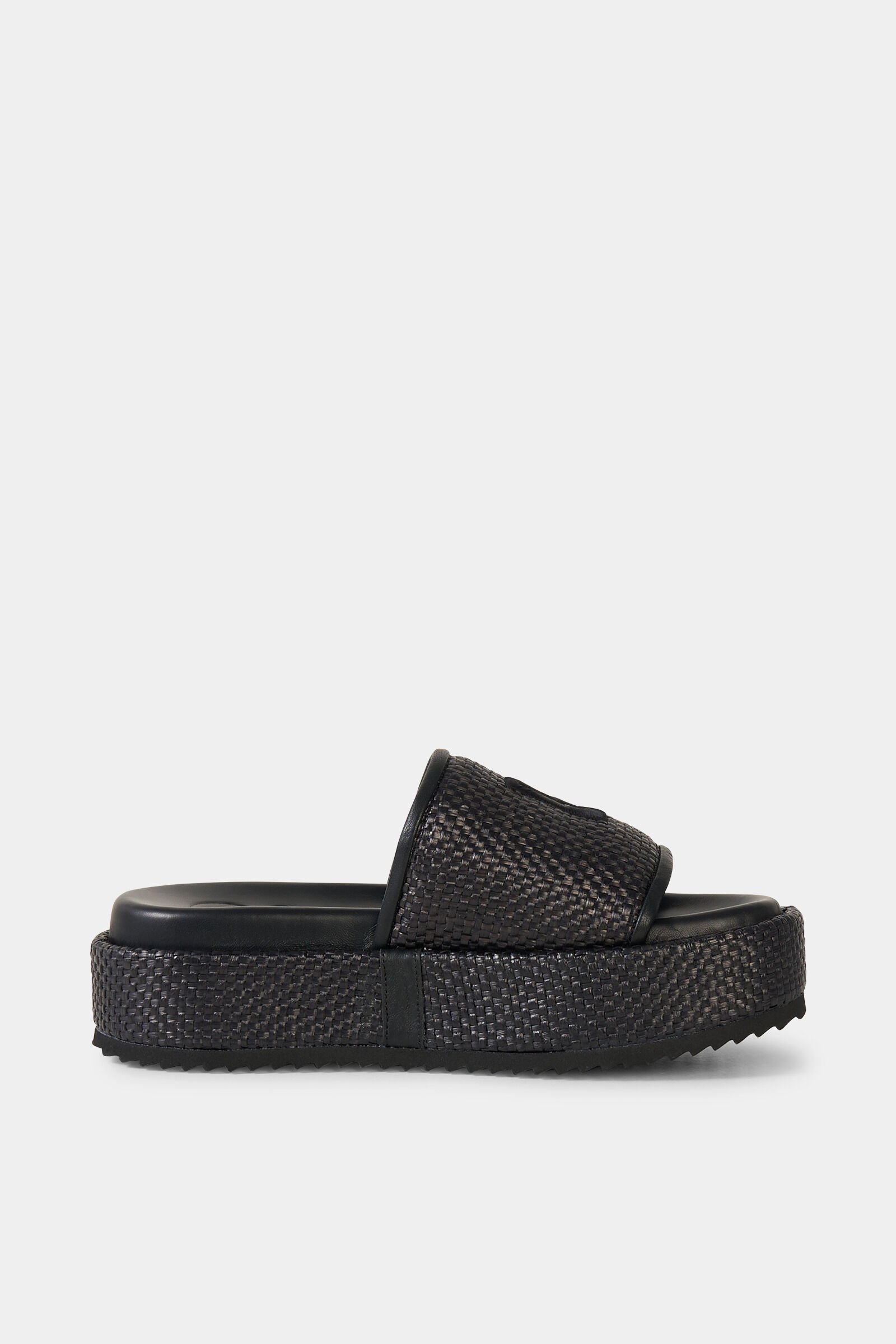 Sorrento platform sandals Black