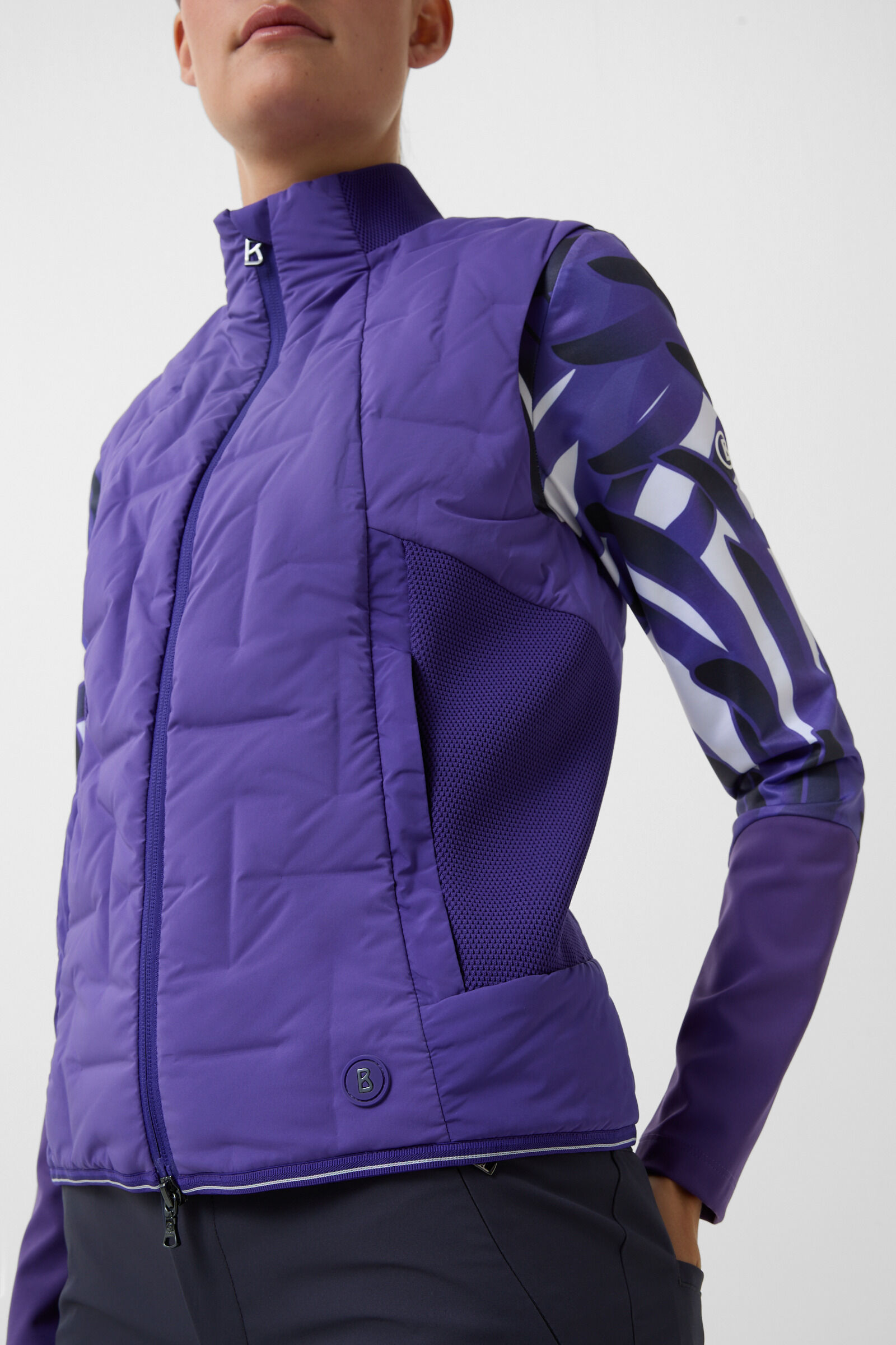 Sia lightweight down waistcoat Violet