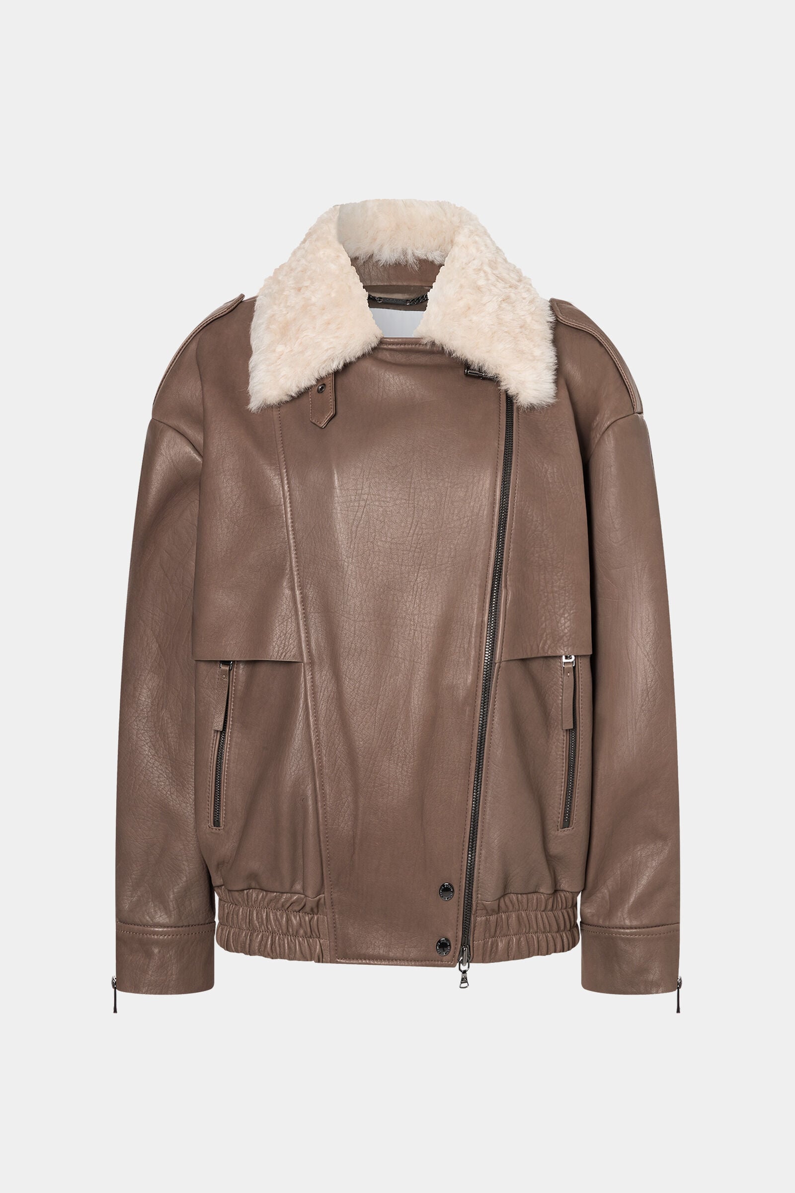 Leah Biker Jacket Brown