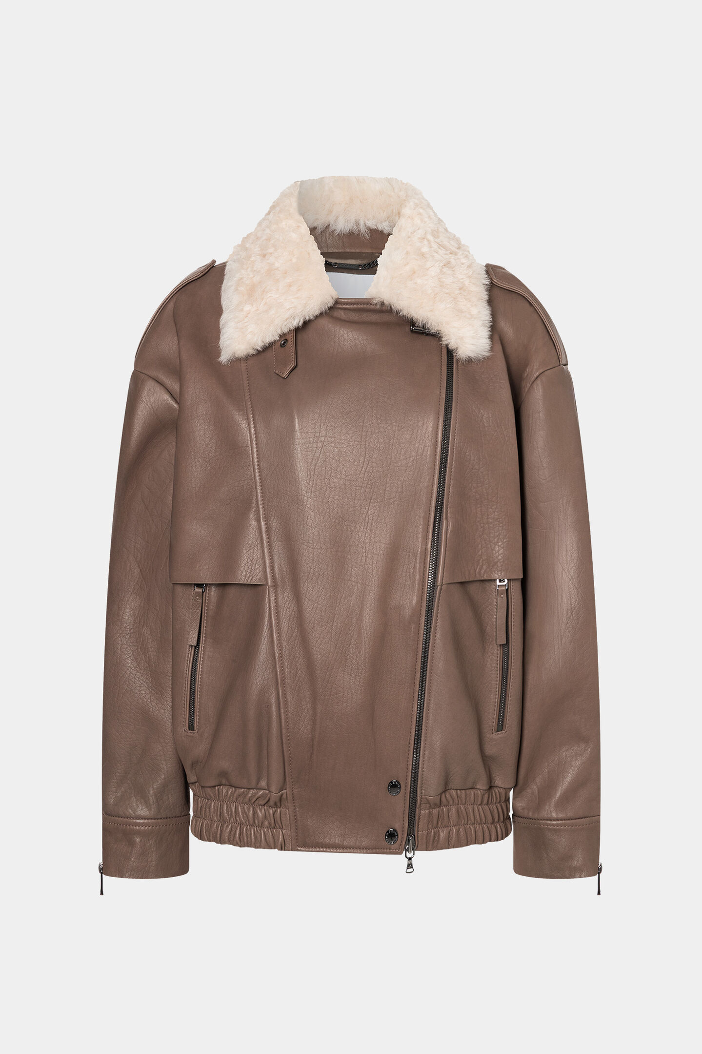 Leah Biker Jacket Brown