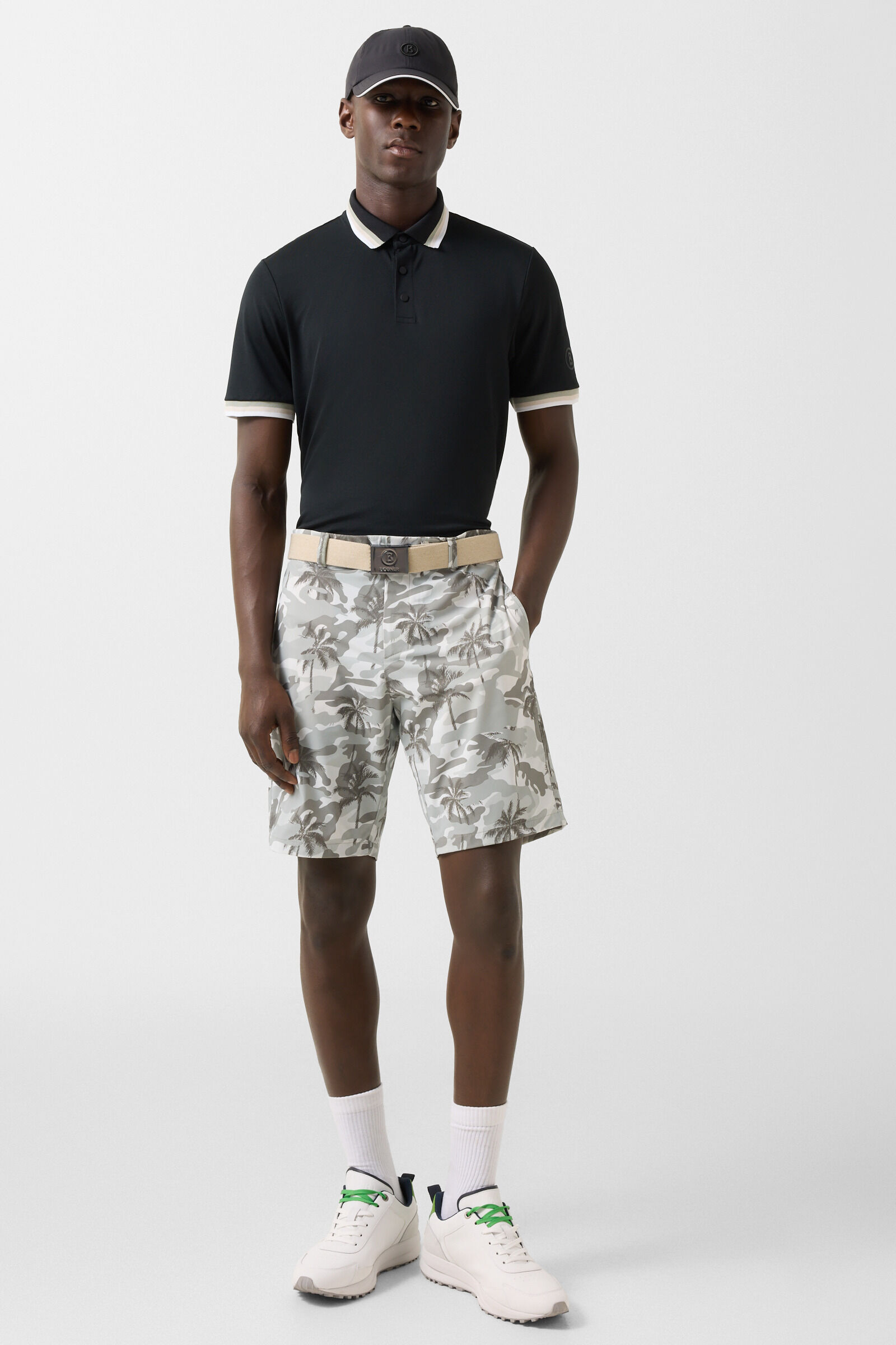 Arik functional short-sleeved top Black