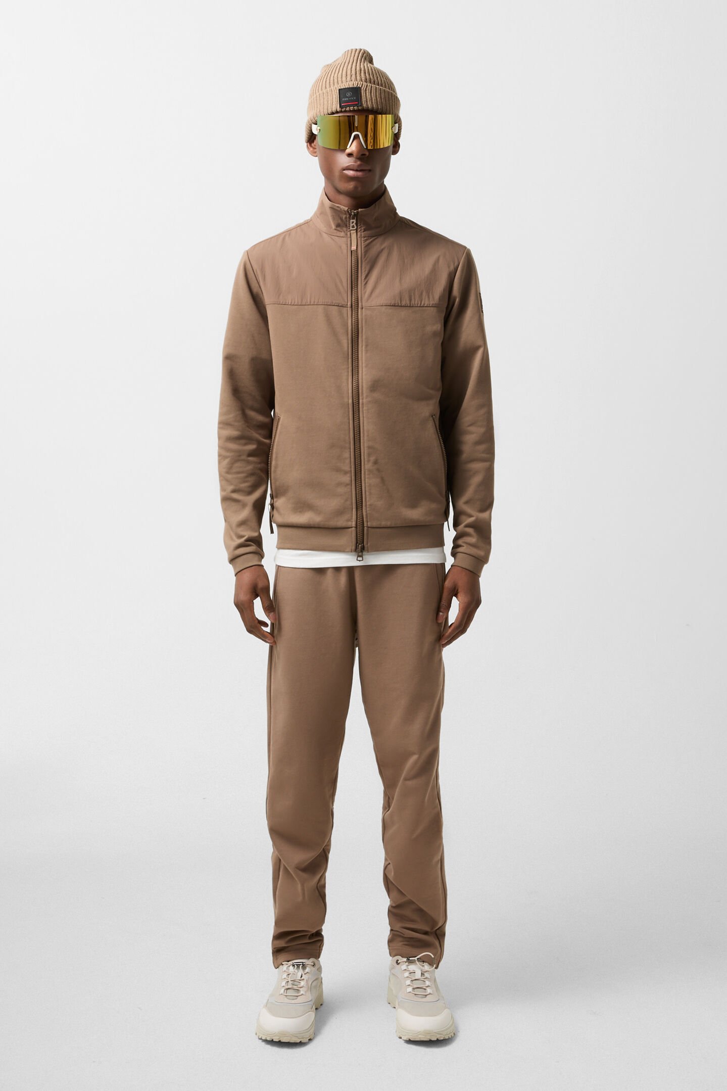 Dolan hybrid jersey jacket Caramel