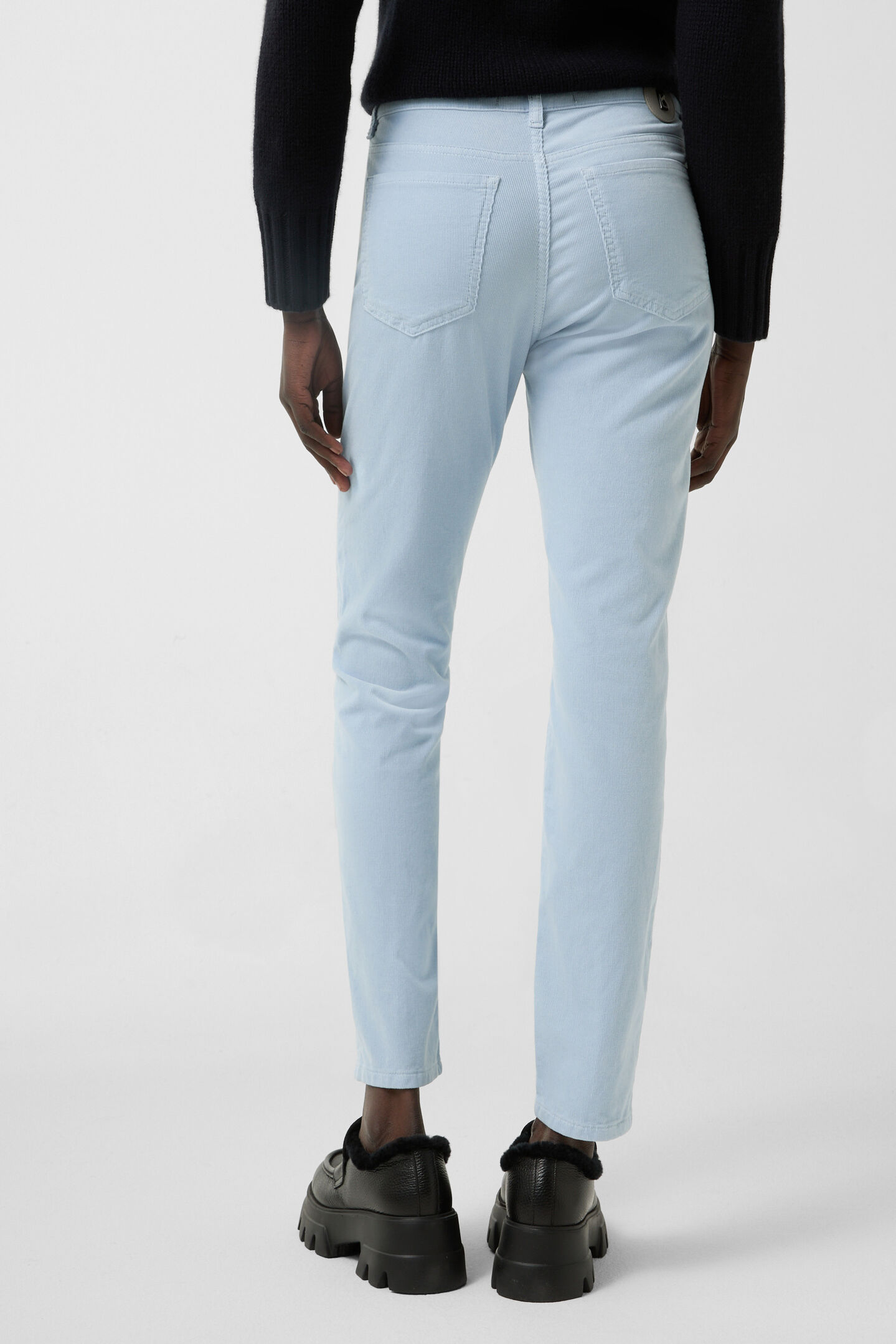 7/8-Cordhose Julie Hellblau