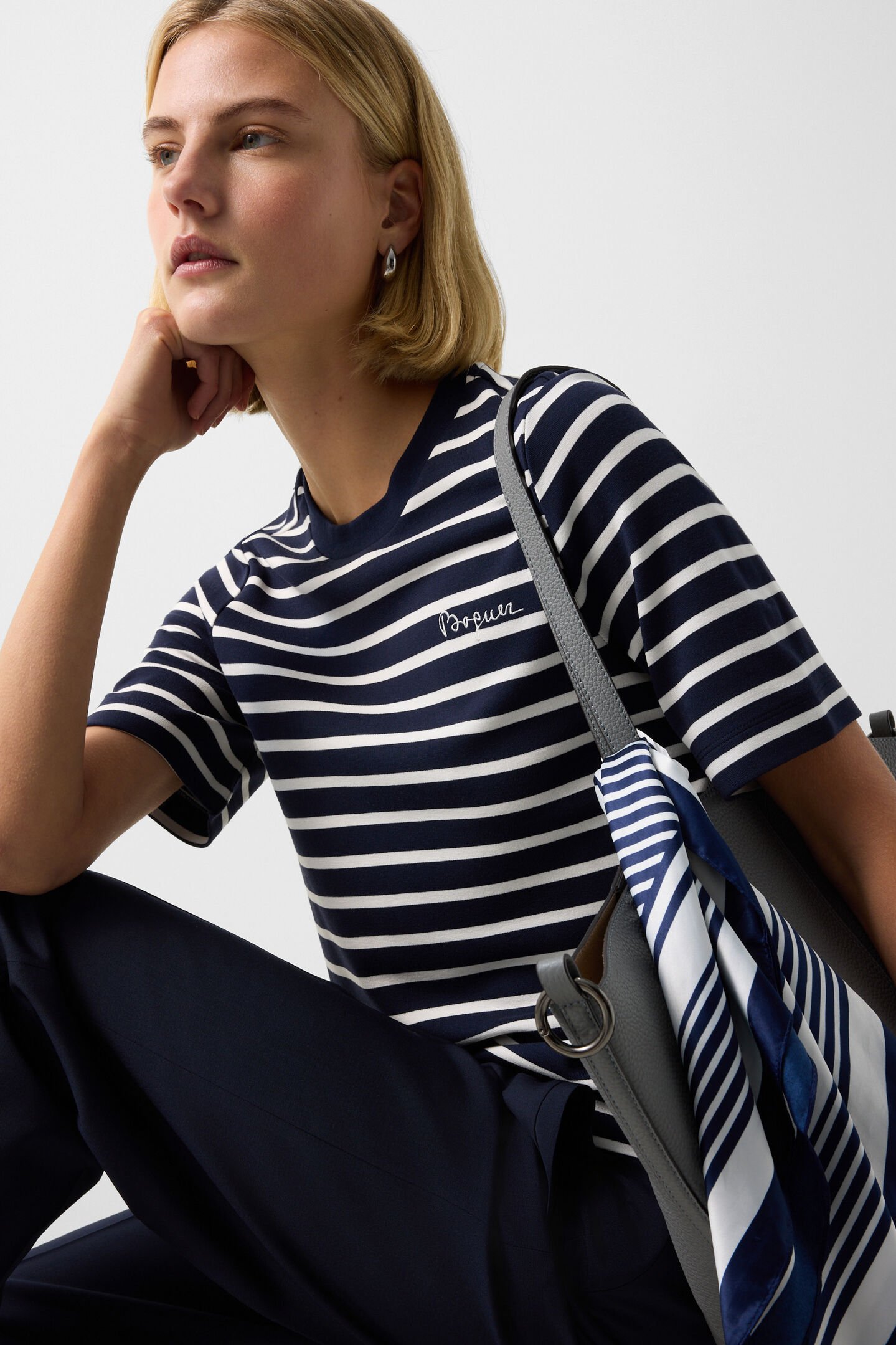 Rachel T-shirt Marineblauw/off-white