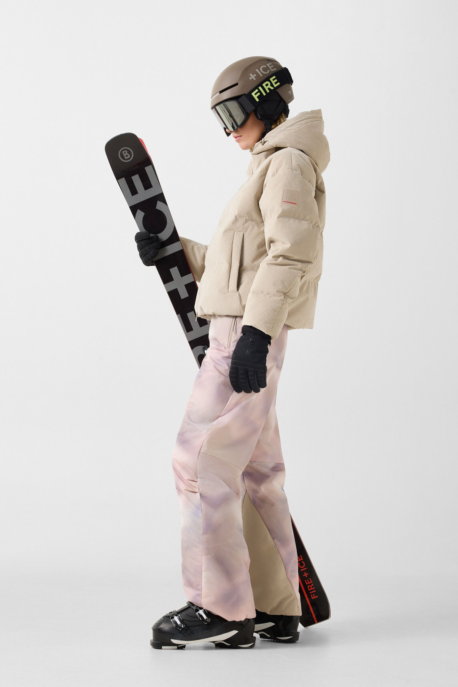 Skihose Eliani Rosa/Violett/Beige