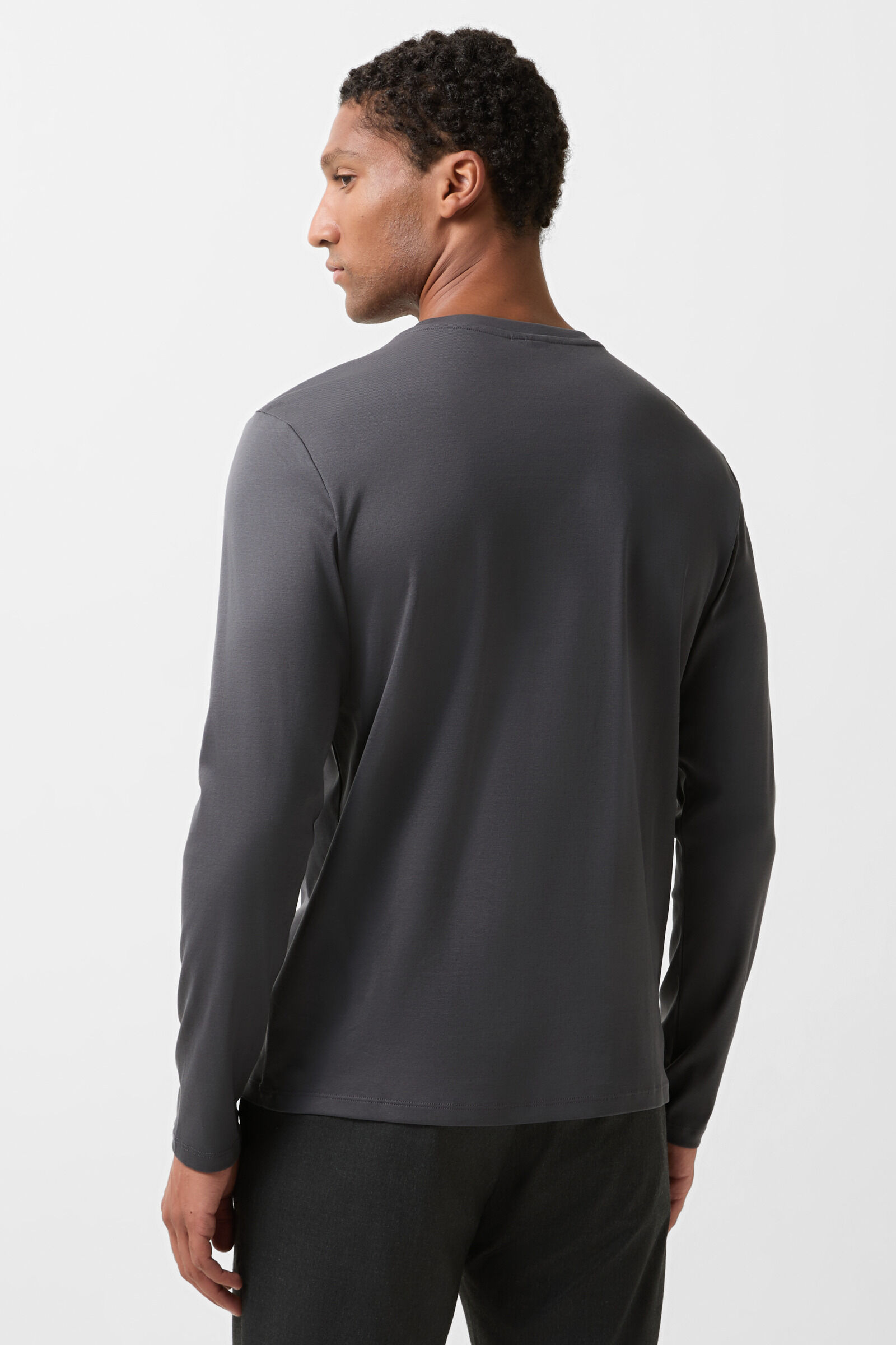 Arvid longsleeve Anthracite