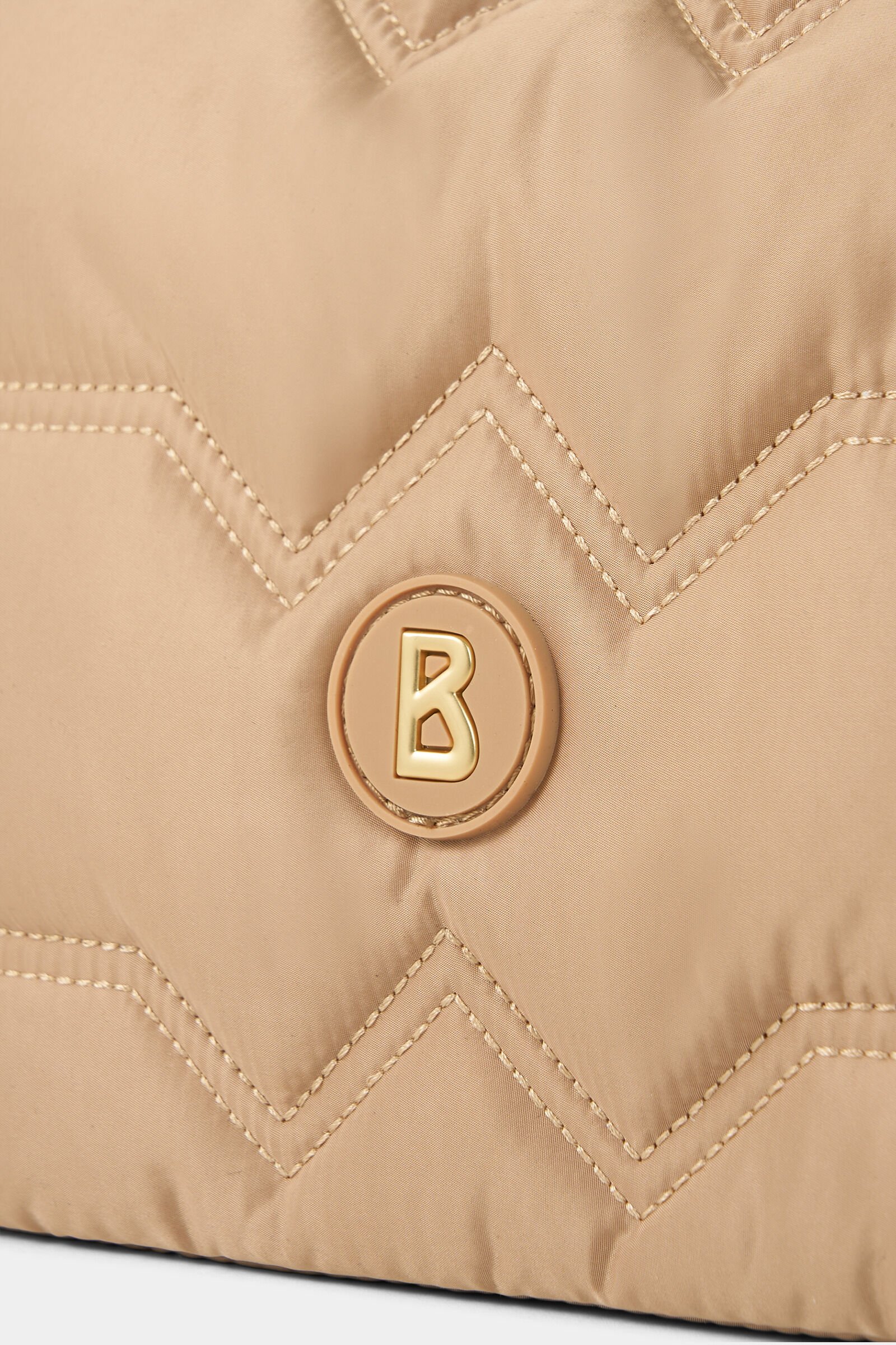 Schultertasche Wallis Tessuto Bar Beige