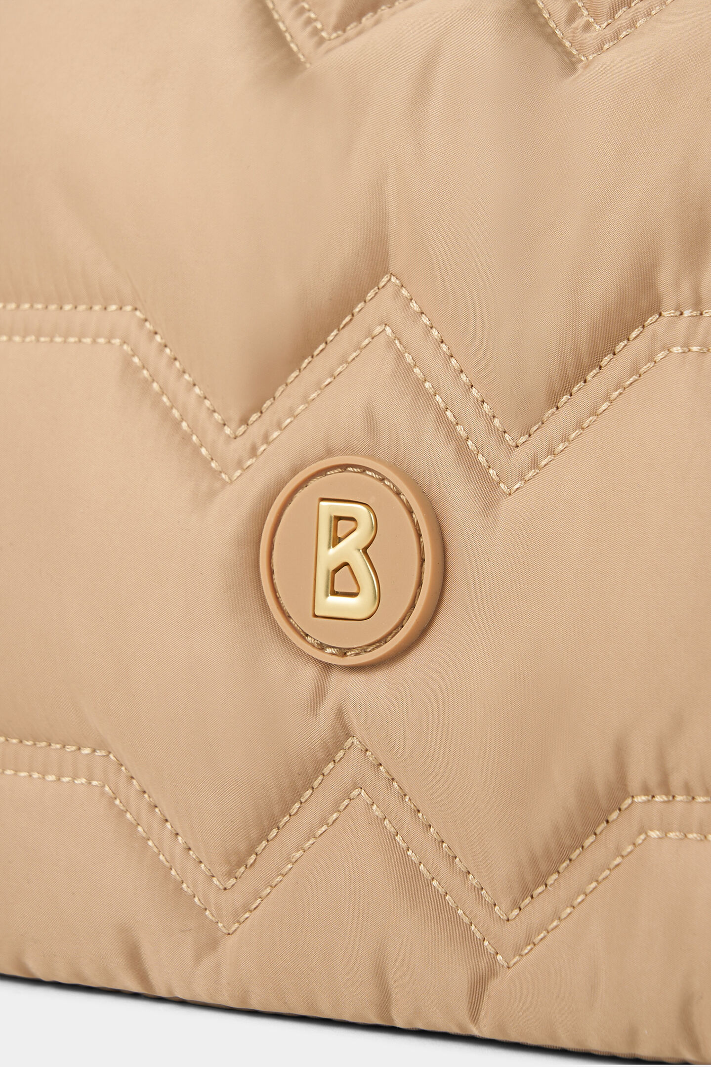 Schultertasche Wallis Tessuto Bar Beige