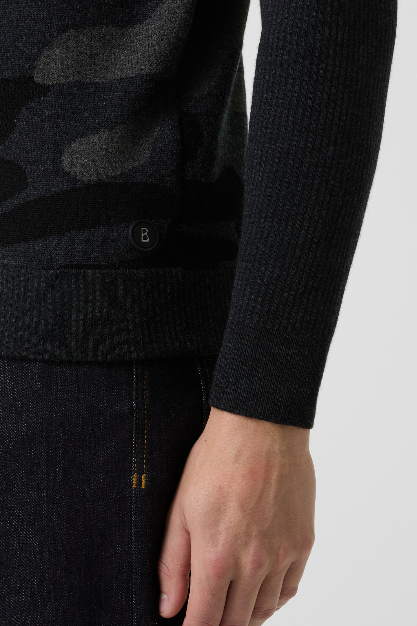 Knitted Troyer Reso Anthracite/black