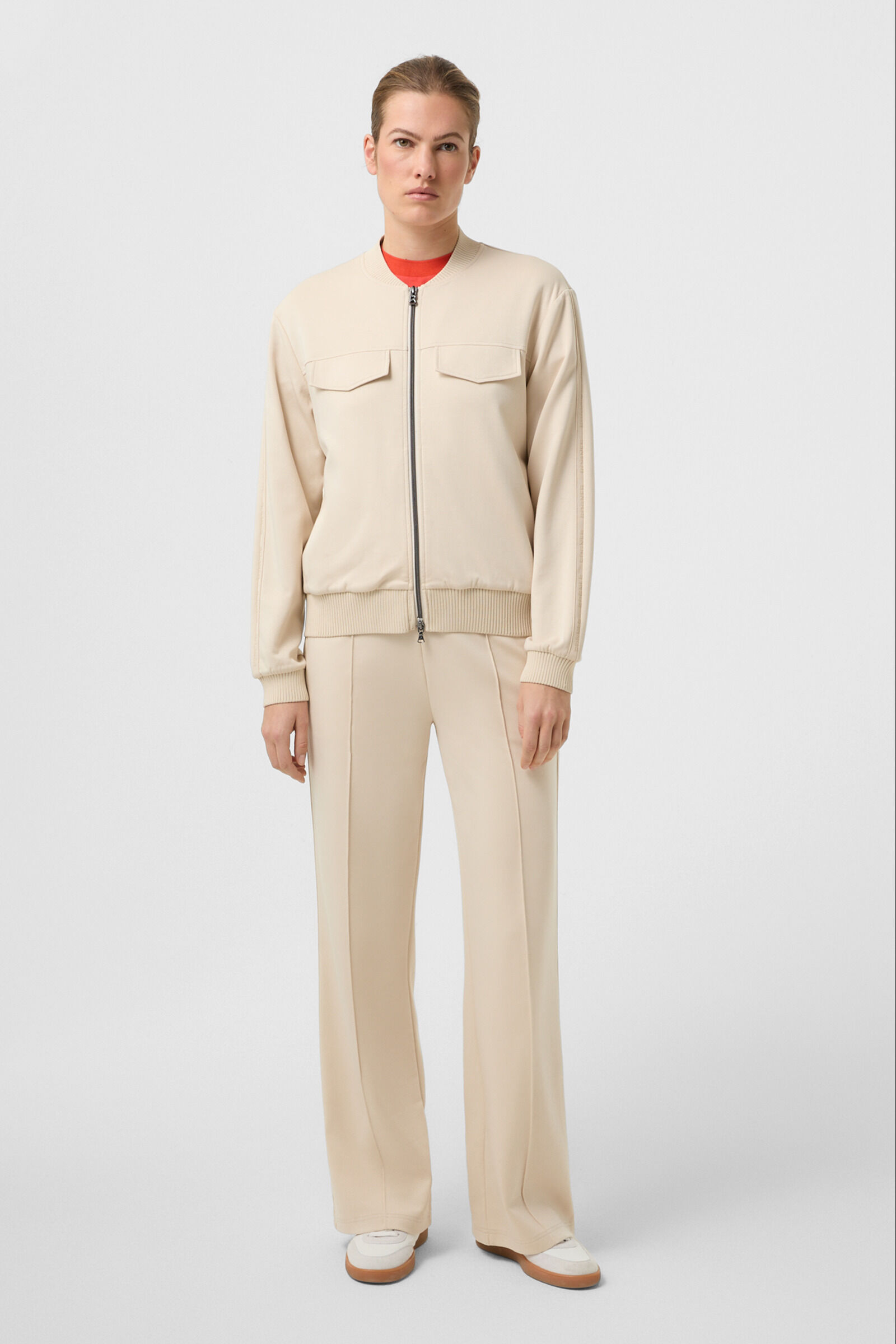 Nika jersey jacket Sand