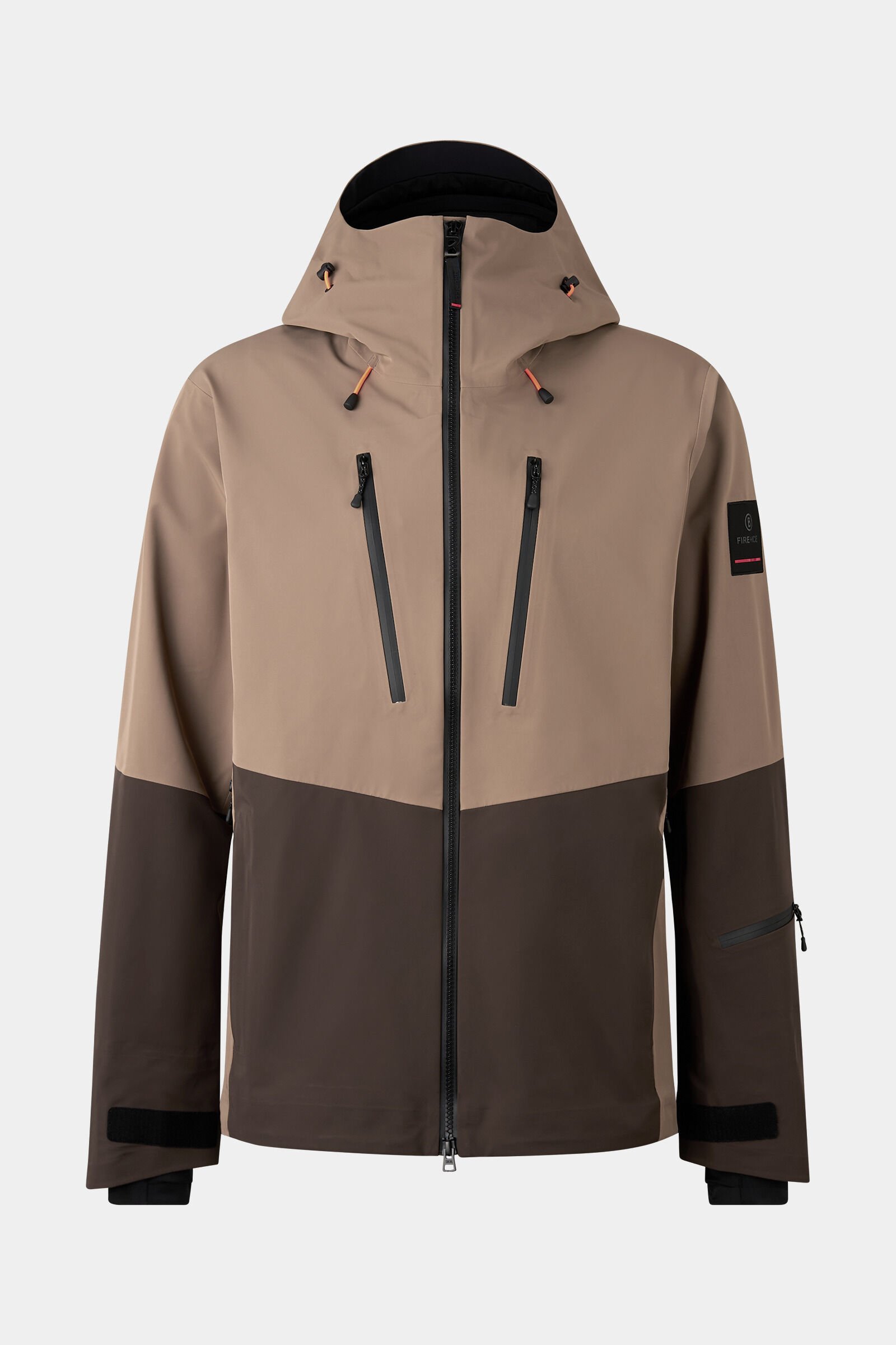 Piaro softshell ski jacket Caramel/Chocolate
