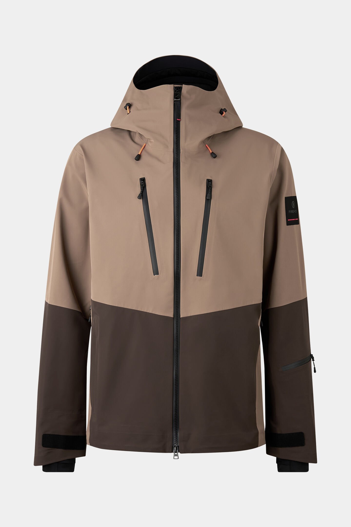 Piaro softshell ski jacket Caramel/Chocolate