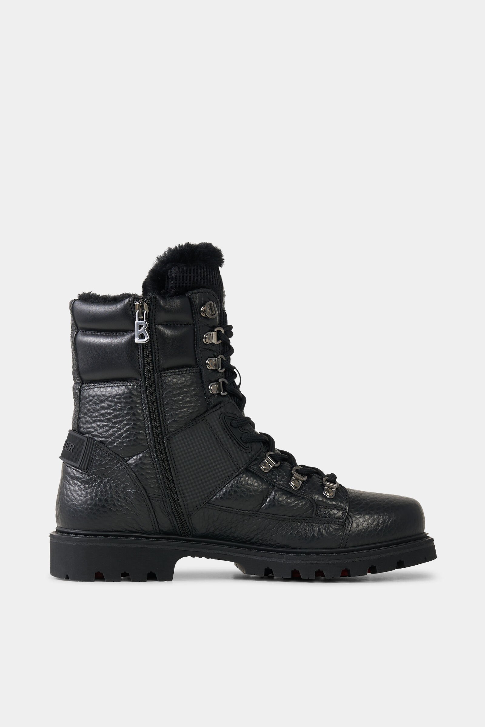 Lace-up boots Helsinki with spikes Black