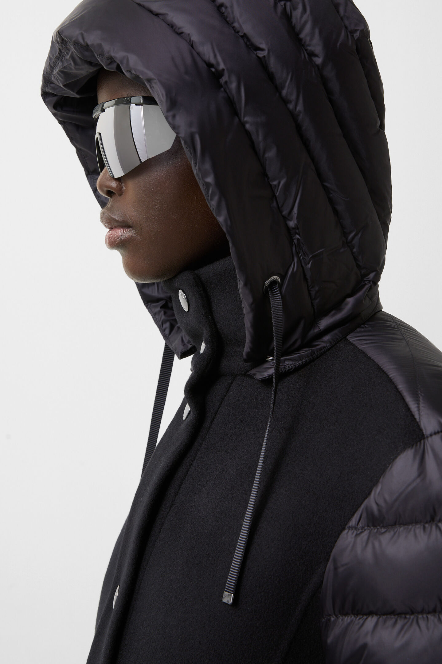 Isy wool down coat Black