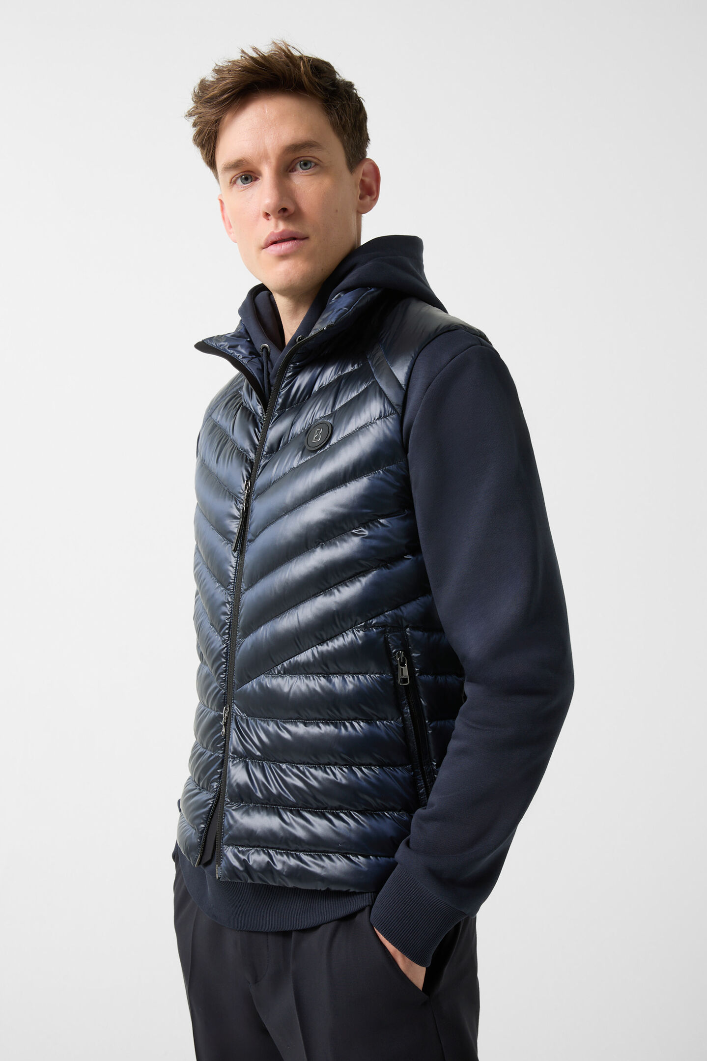 Lasse Lightweight down gilet Dark blue