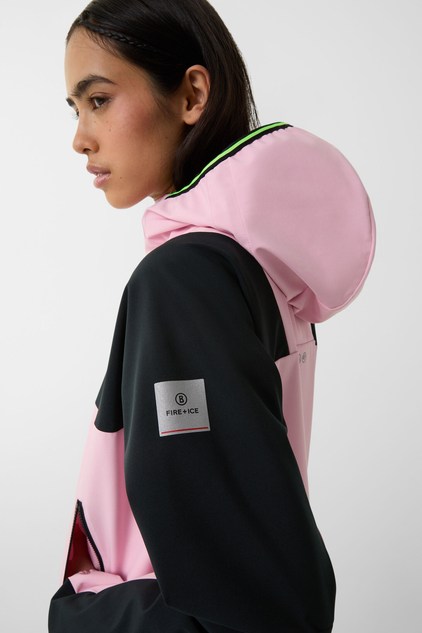 Leska softshell jacket Pink/black