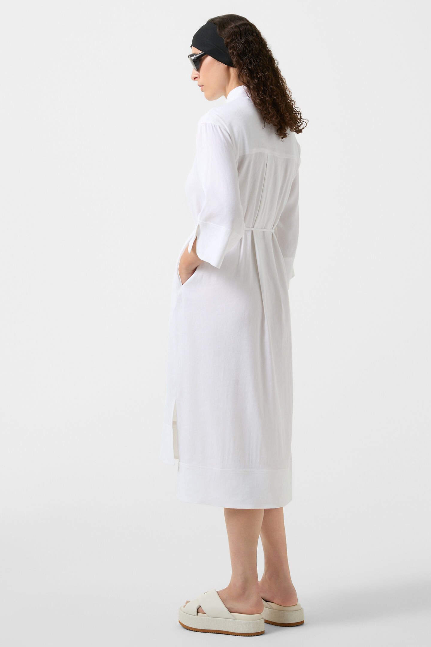 Reika shirt dress White