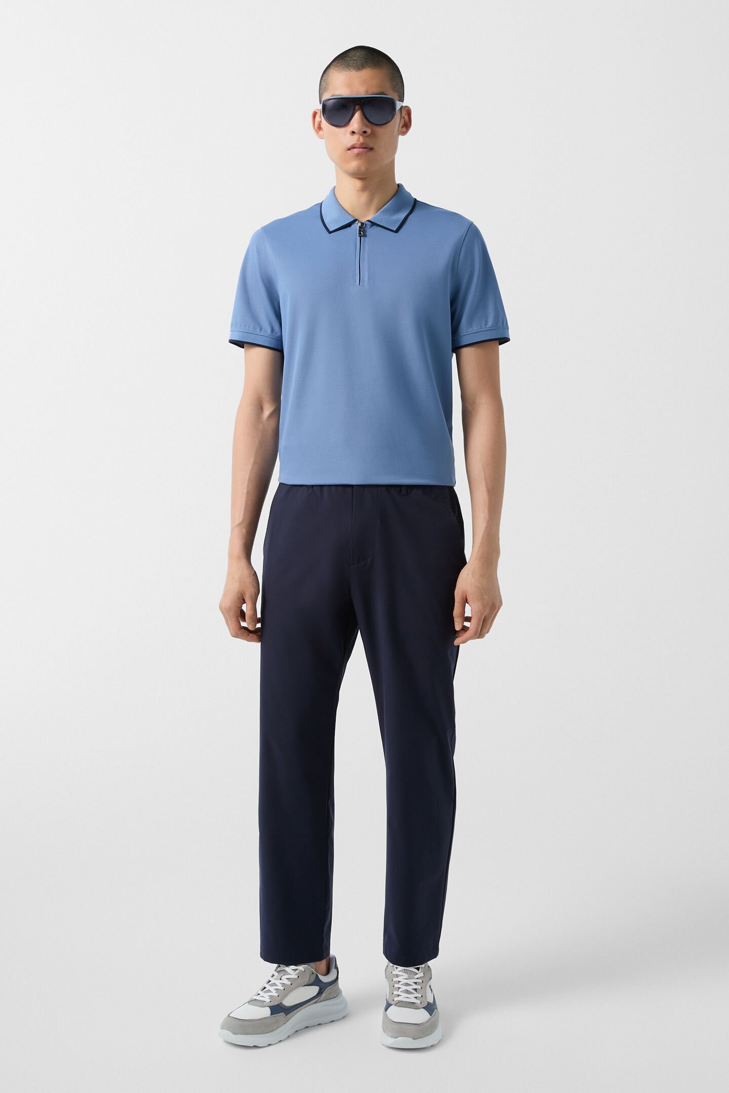 Marcus stretch broek Marineblauw