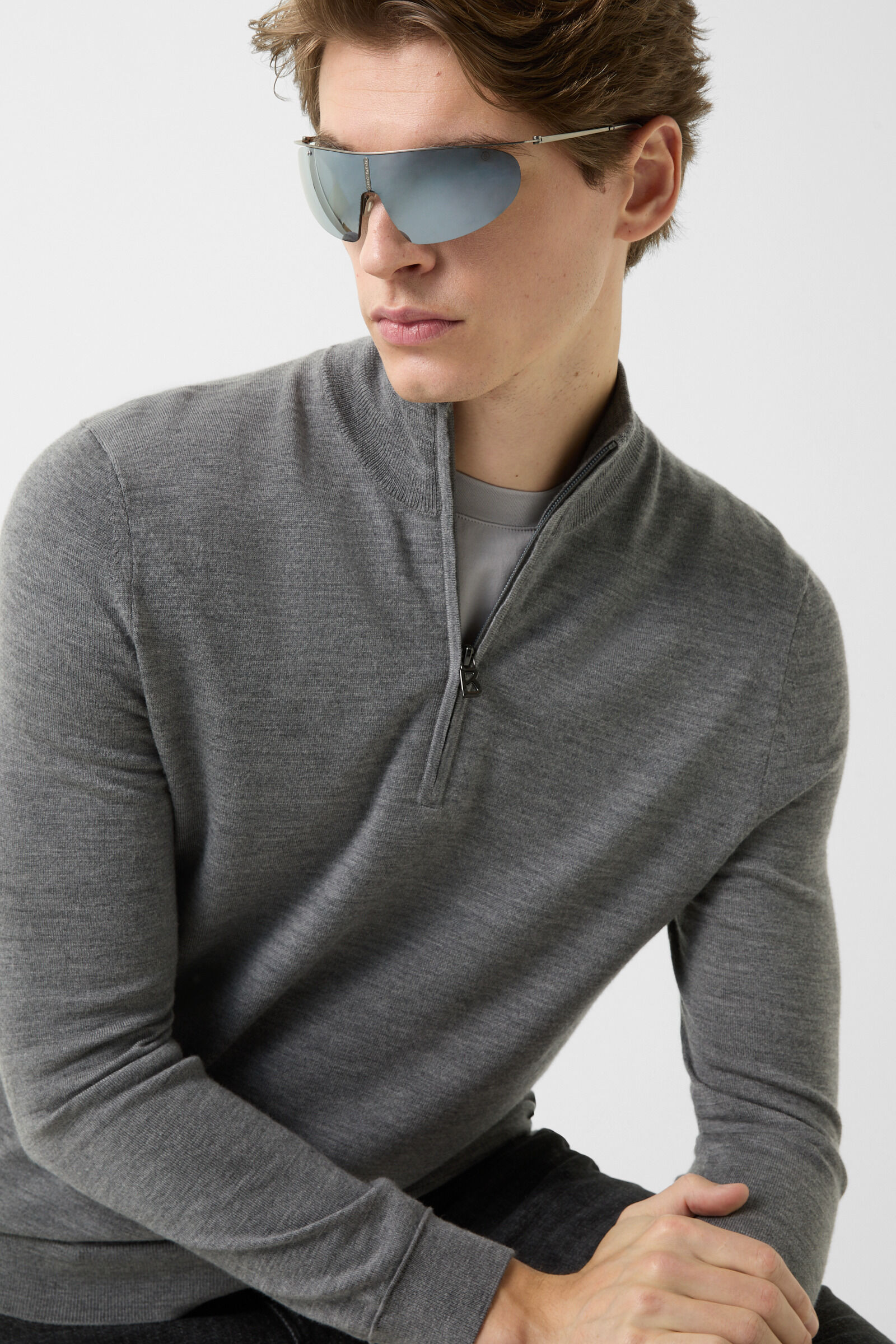 Virgin wool Ouri troyer Grey