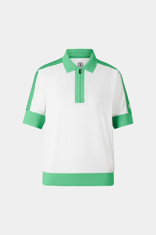 Arabell functional short-sleeved top White/green
