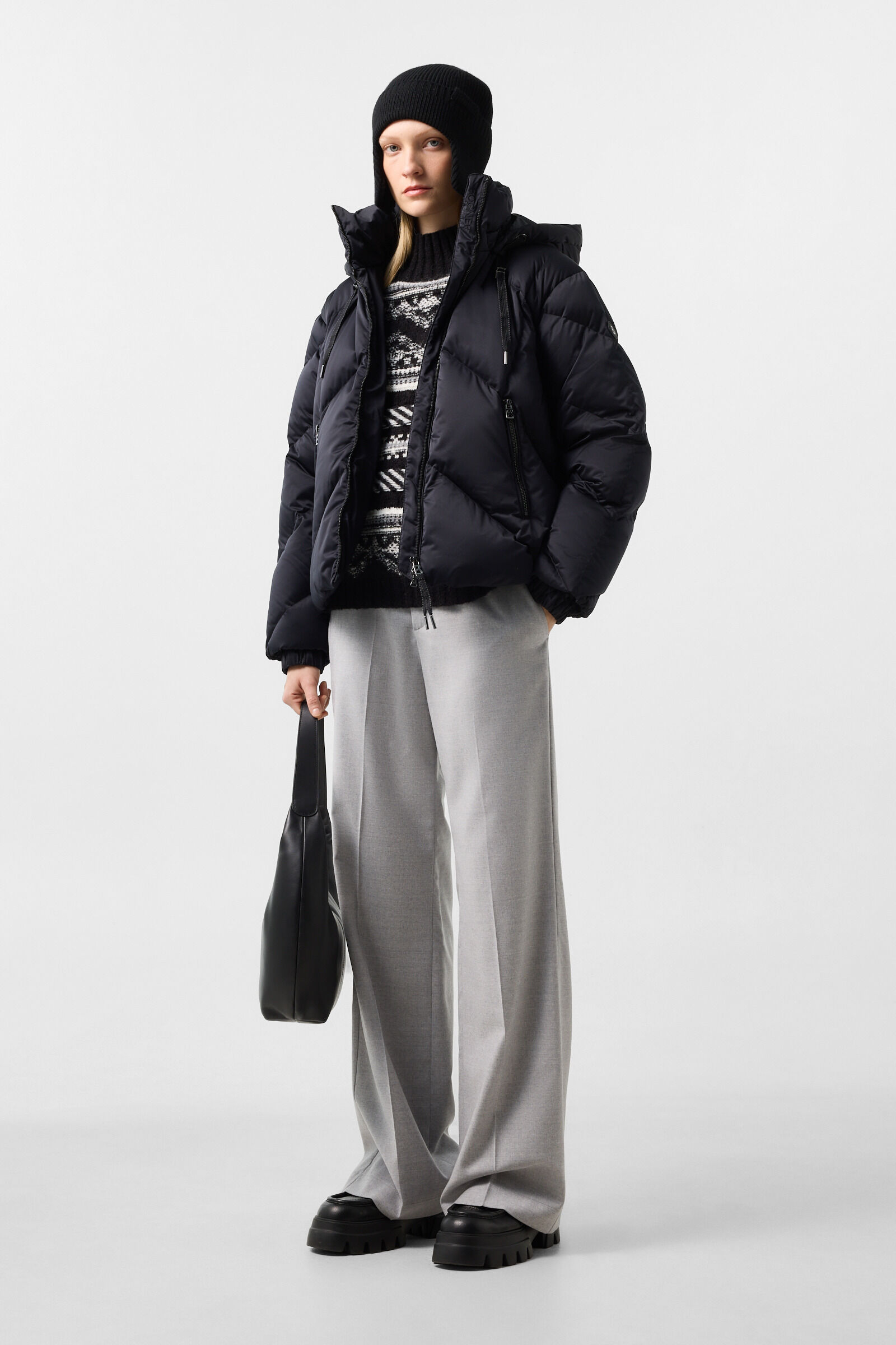 Rosa Norwegian jumper Black and white