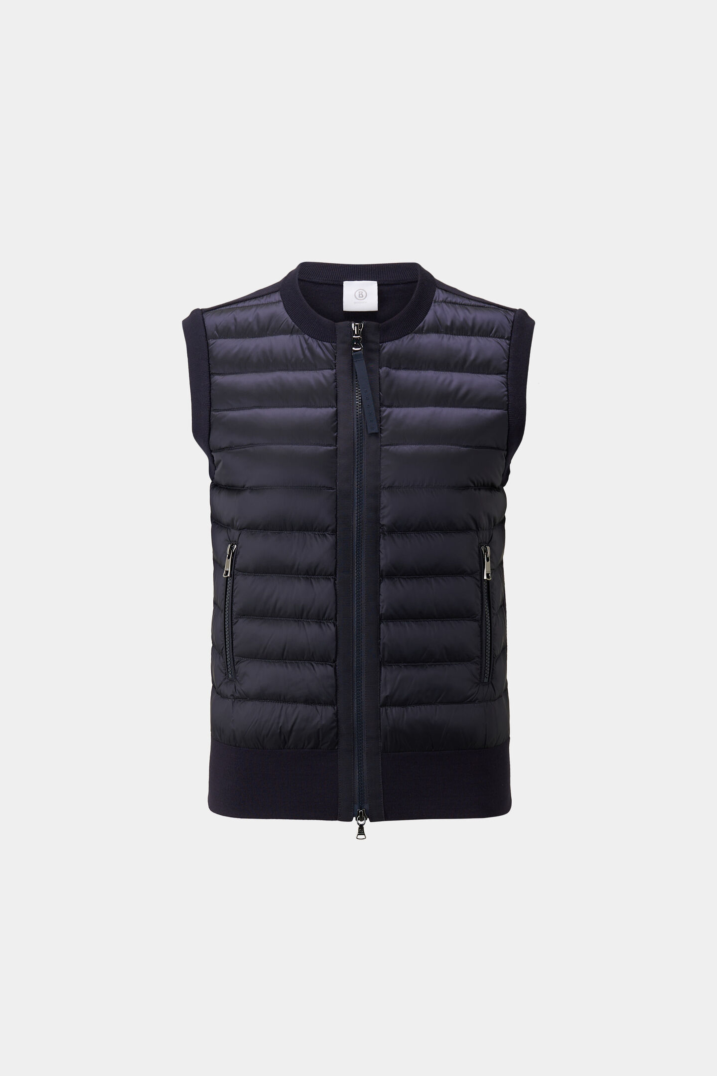 Zira hybrid knitted waistcoat Navy blue