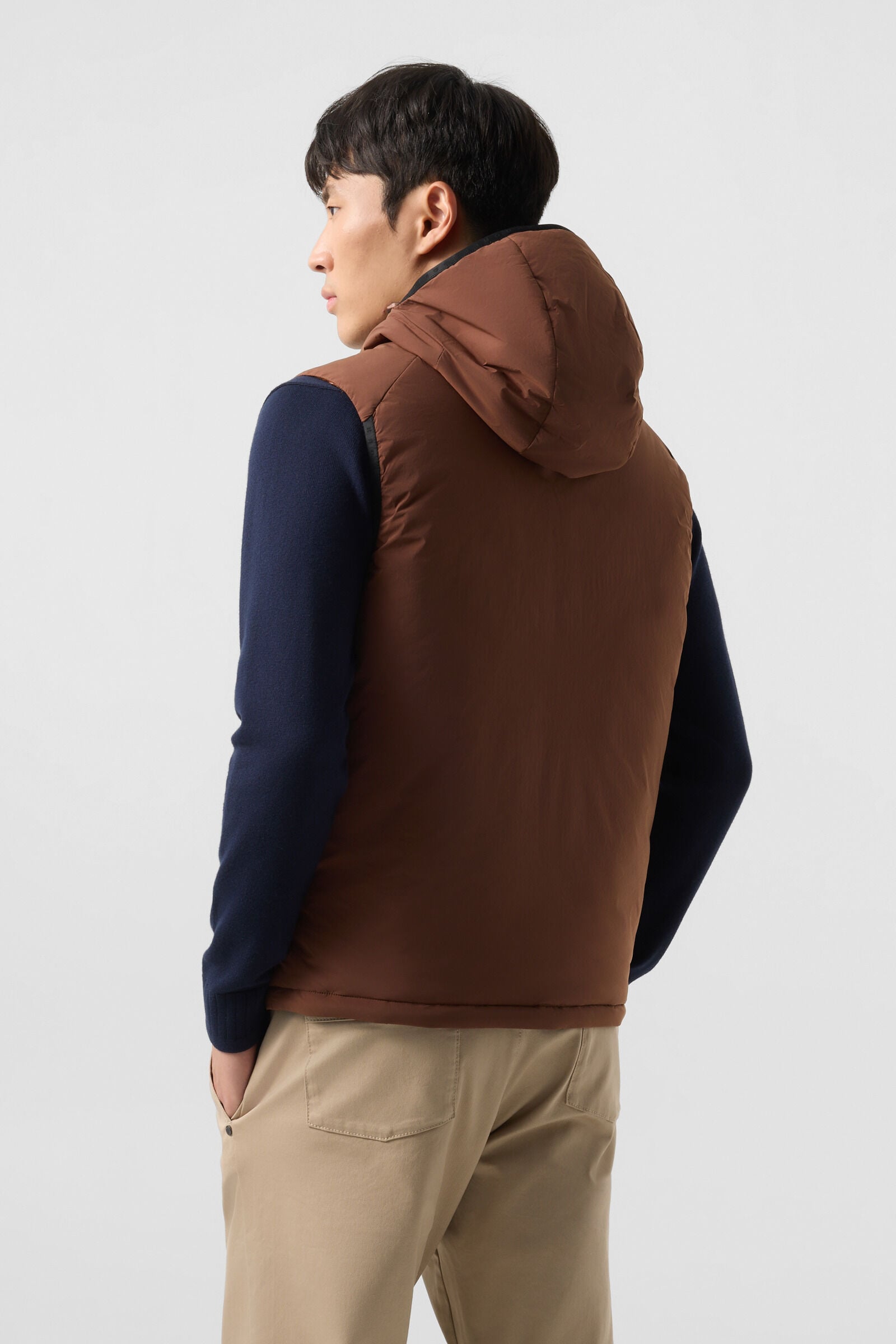 Clion lightweight down vest Brown
