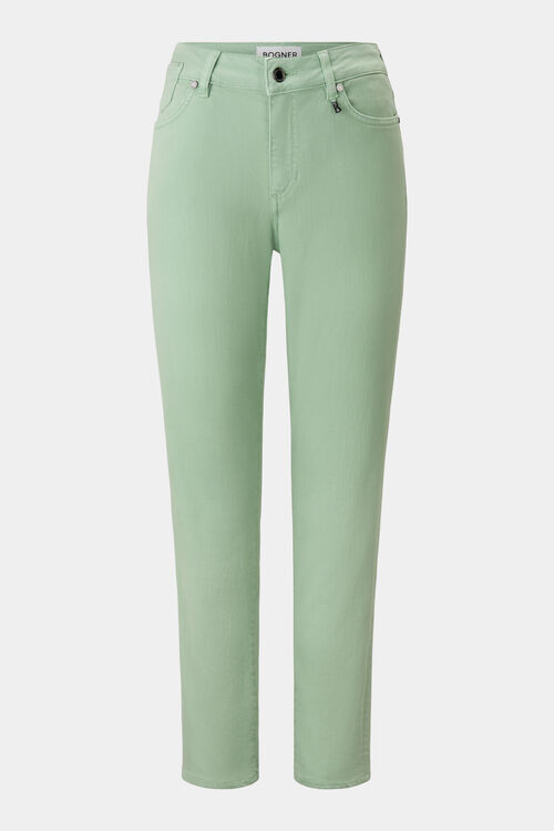 7/8-Slim Fit Jeans Julie Hellgrün