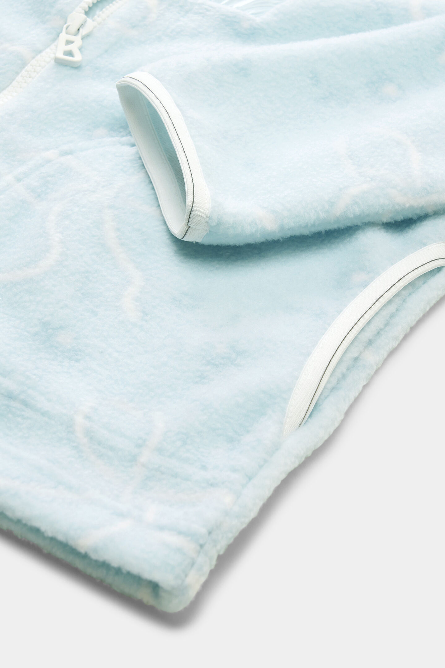 Kids midlayer fleece jacket Jette Light blue/white