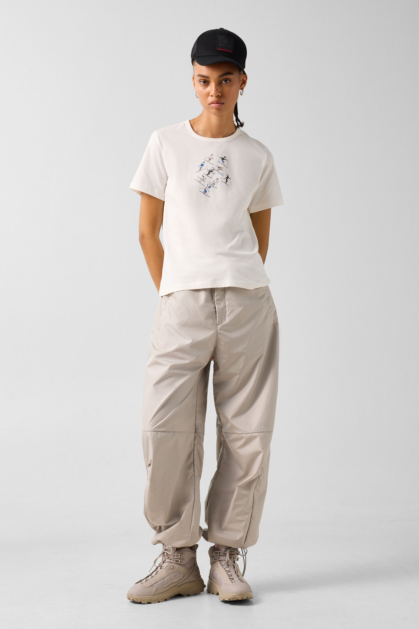 Baumwoll-T-Shirt Zyssa Off-White
