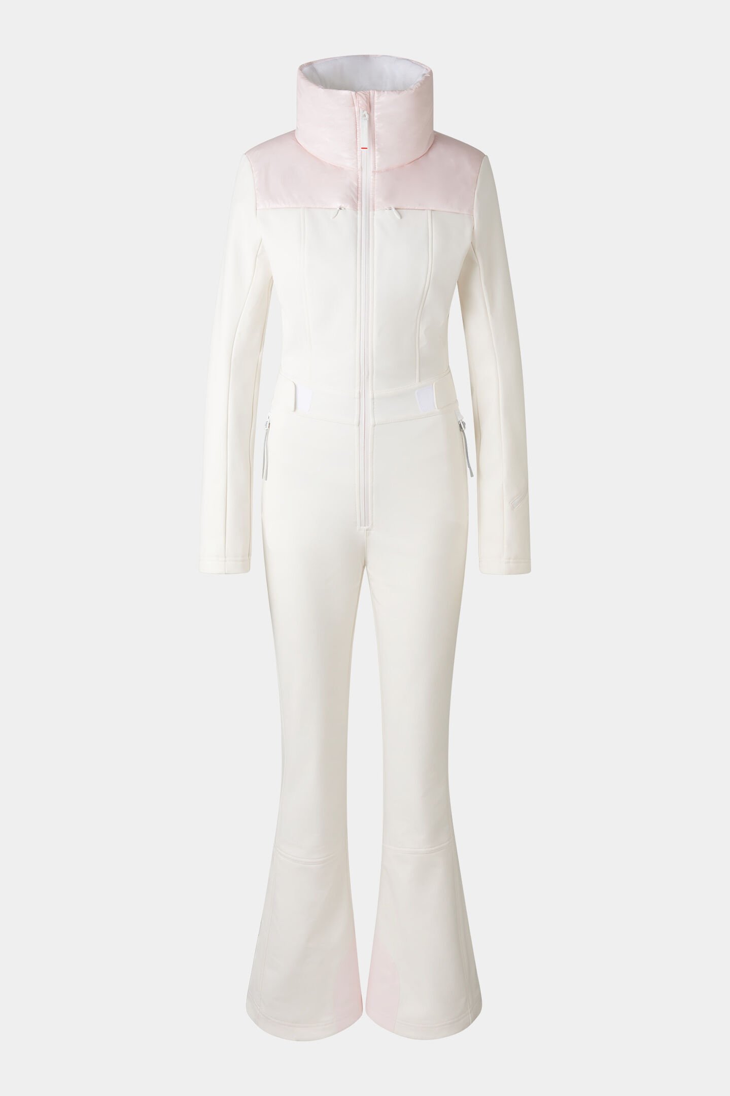 Zea softshell ski overalls Off-white/pink