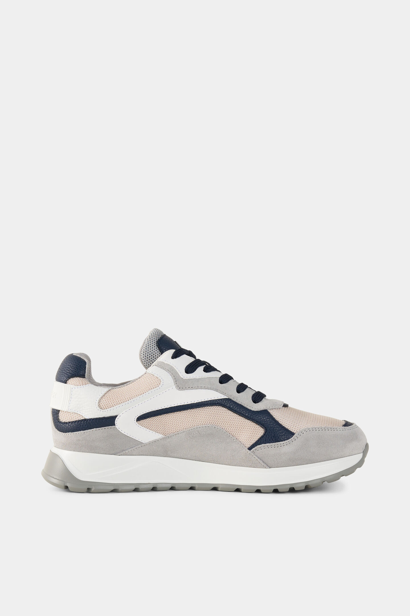 Sneaker Michigan Grau/Navy-Blau/Rosa