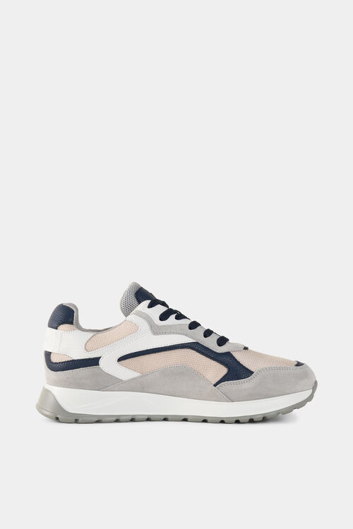 Michigan sneaker Gray/navy blue/pink