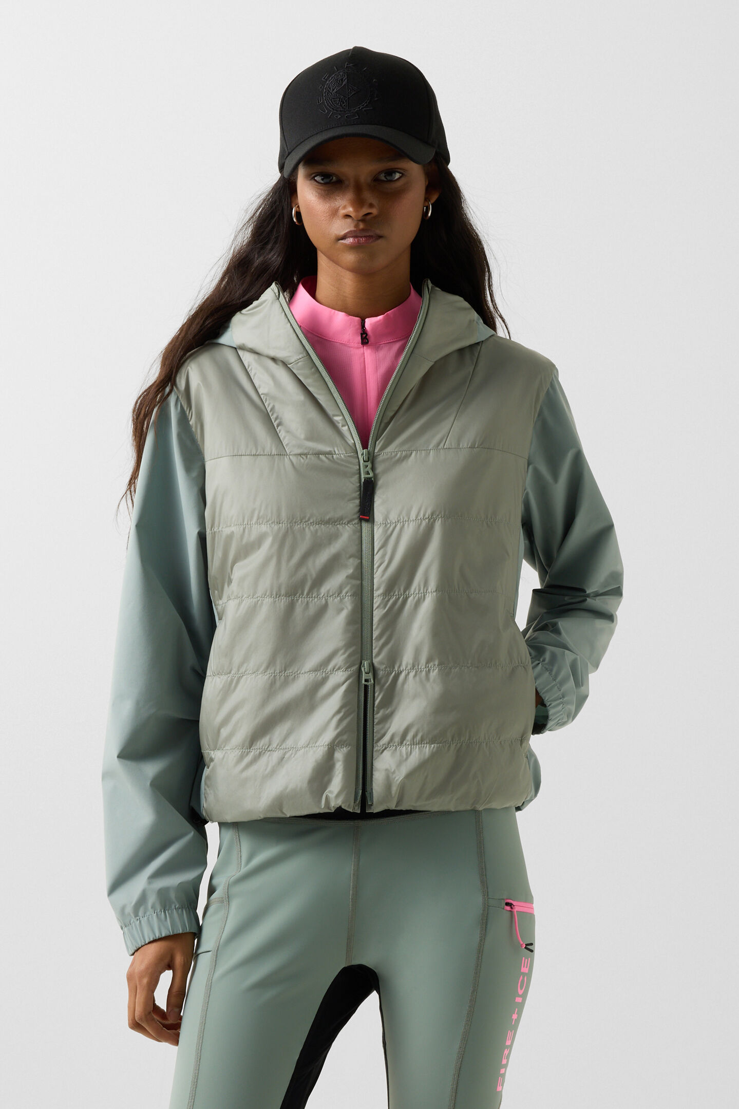 Hybrid jacket Marta Eucalyptus